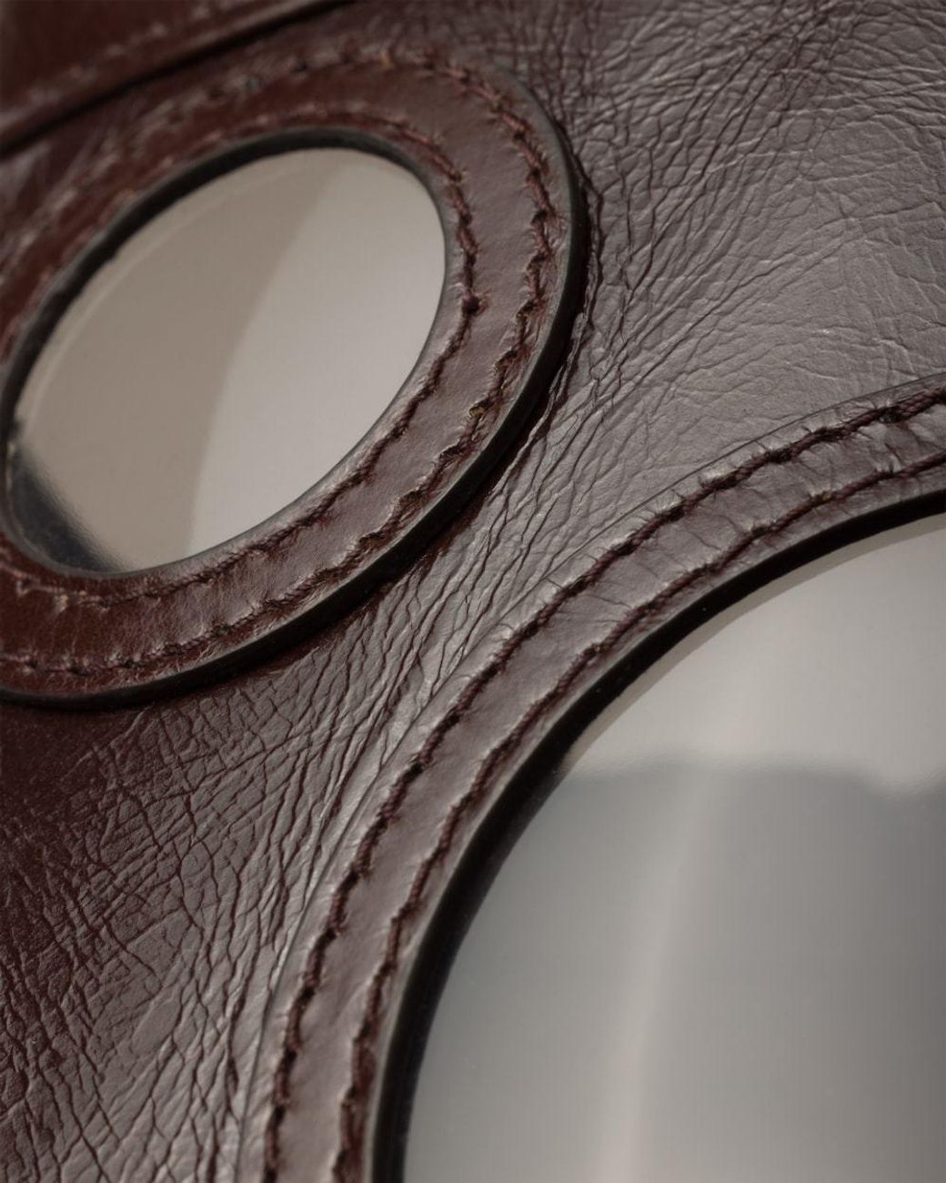 Prada Black Leather Visor Hat