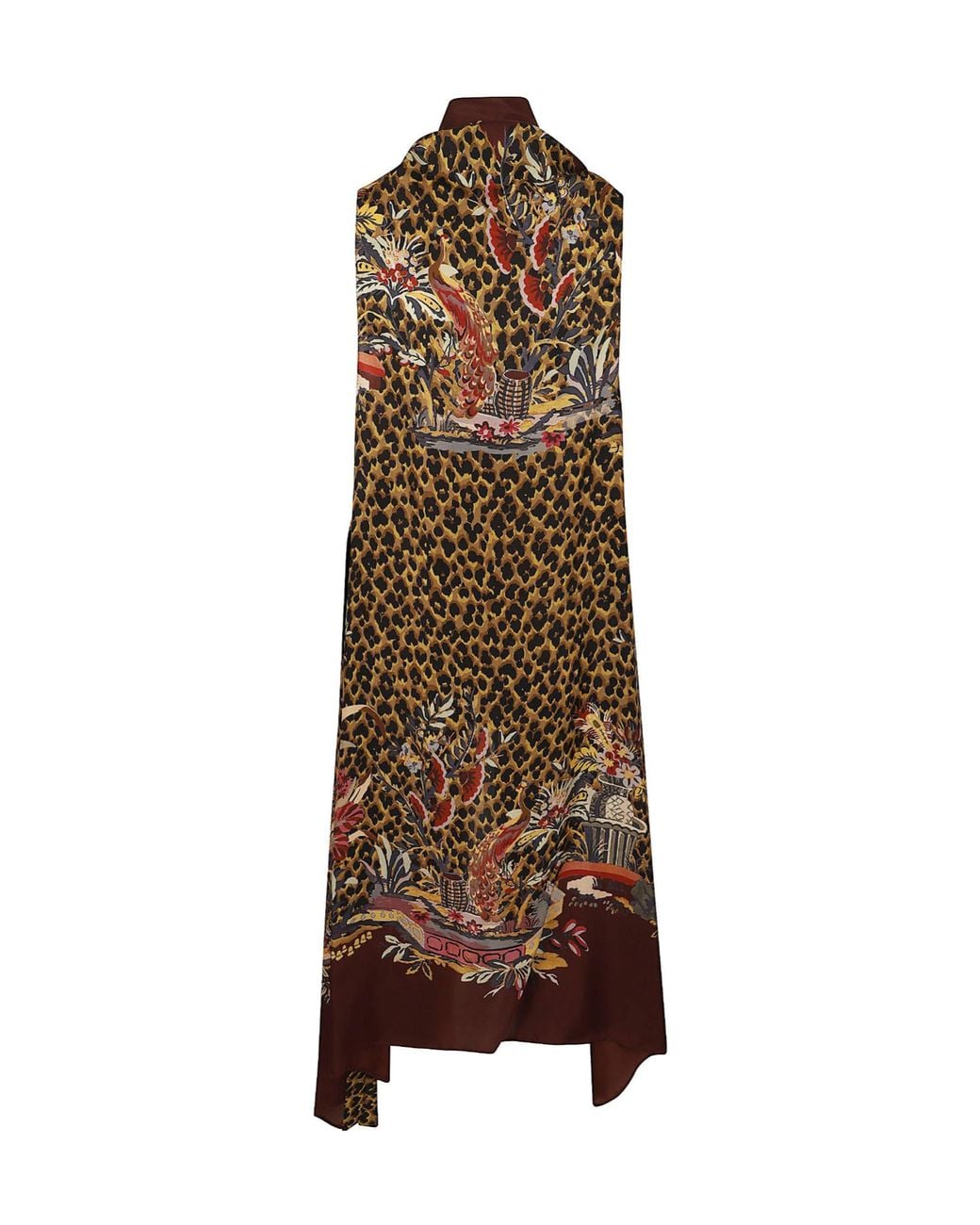 Etro Brown Printed Scarf