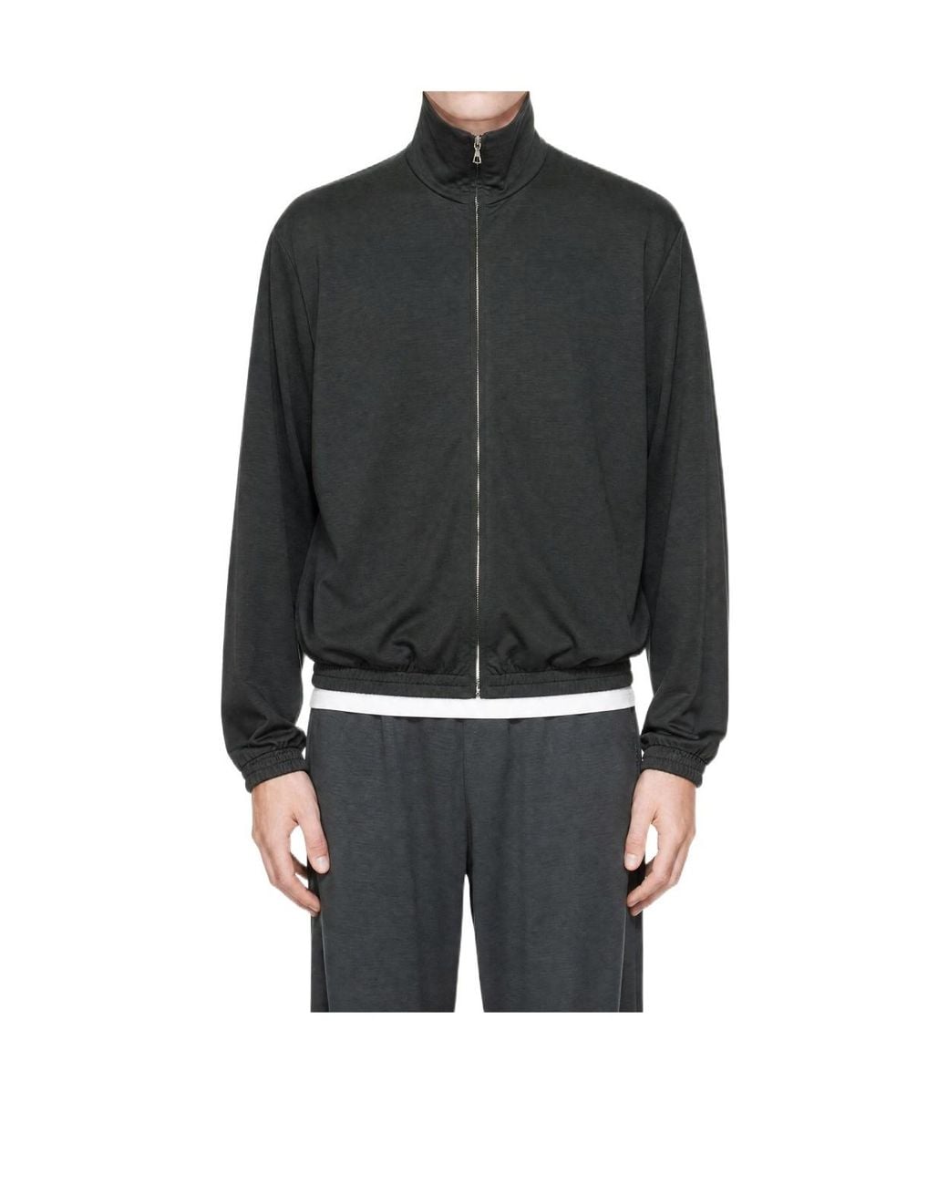 Rier Black Zippered Jacket for men