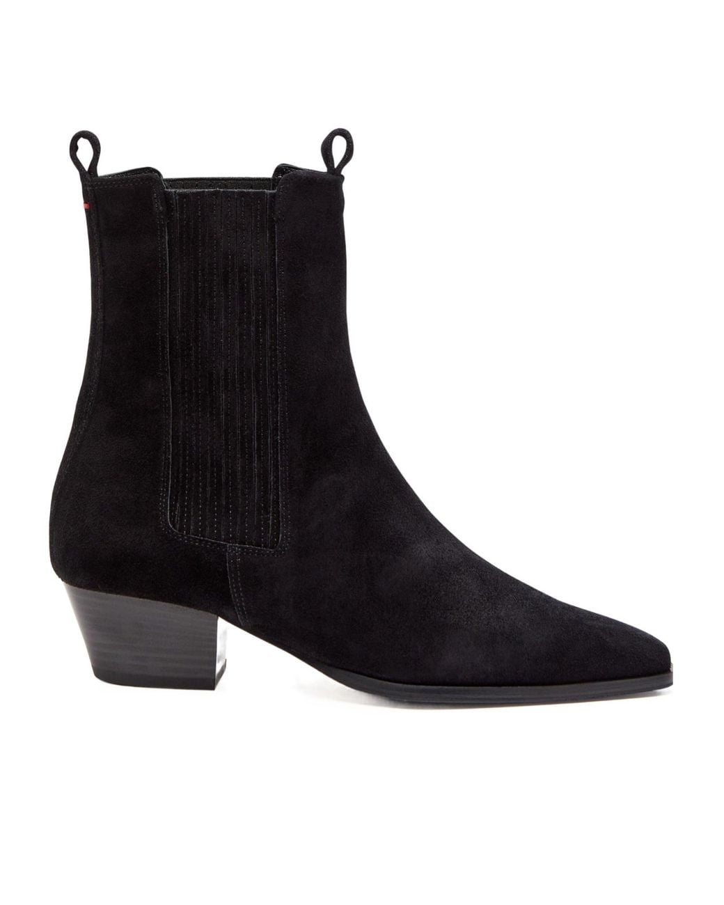Aeyde Black Suede Ankle Boots