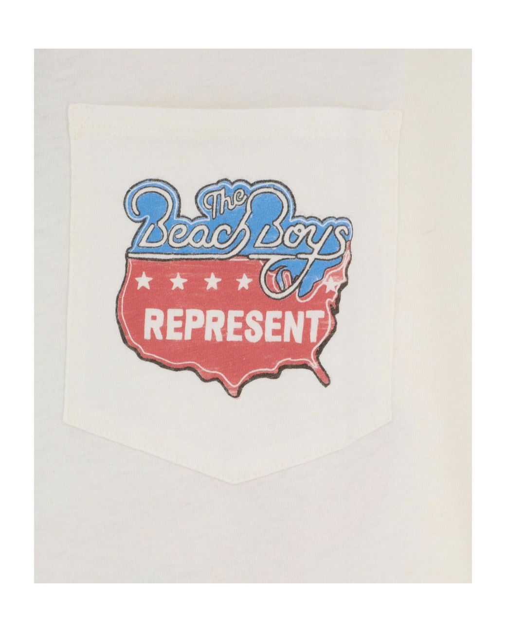 Represent White Beach Boys Graphic T-Shirt for men