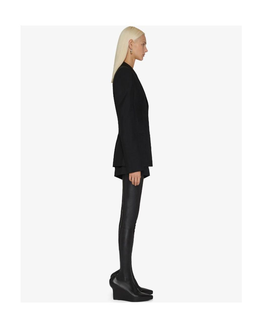Givenchy Black Constrated Inserts Jacket