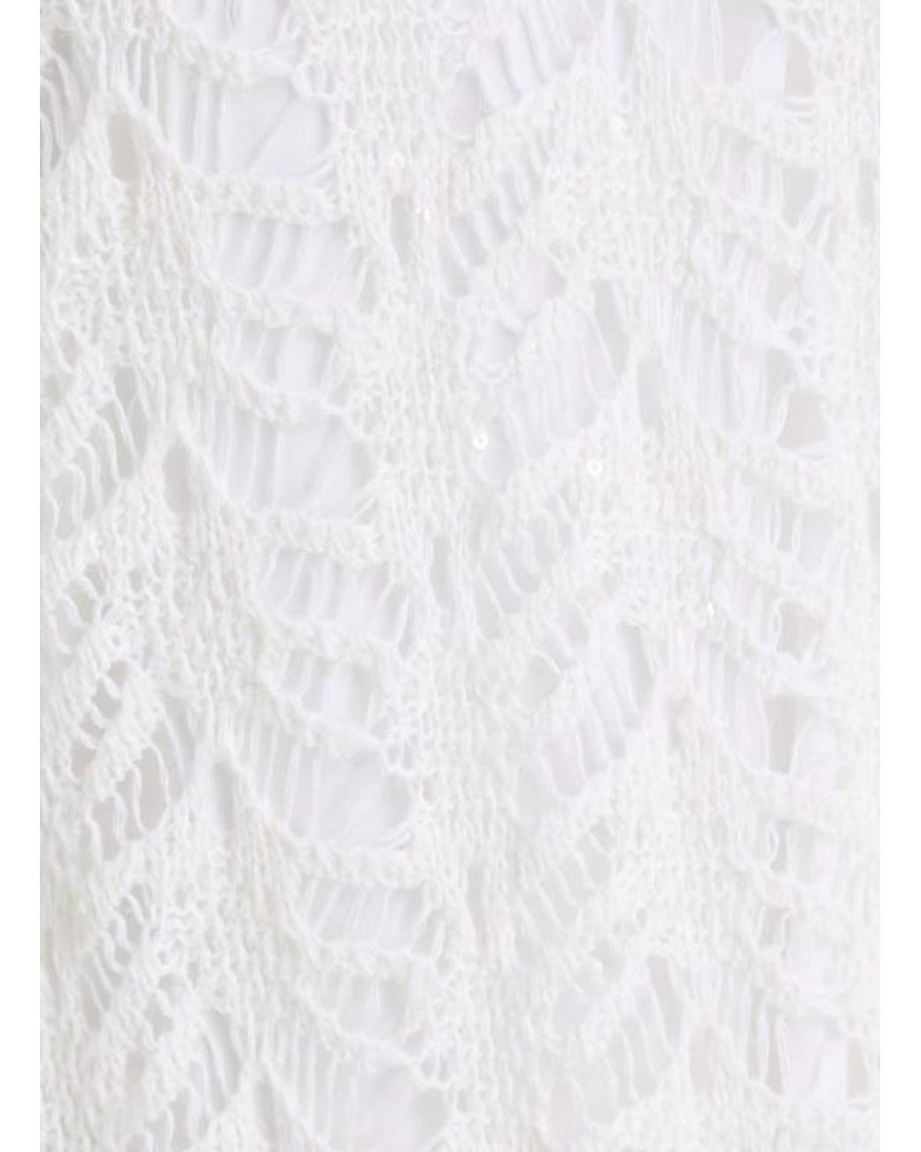 Brunello Cucinelli White Suspender Dress