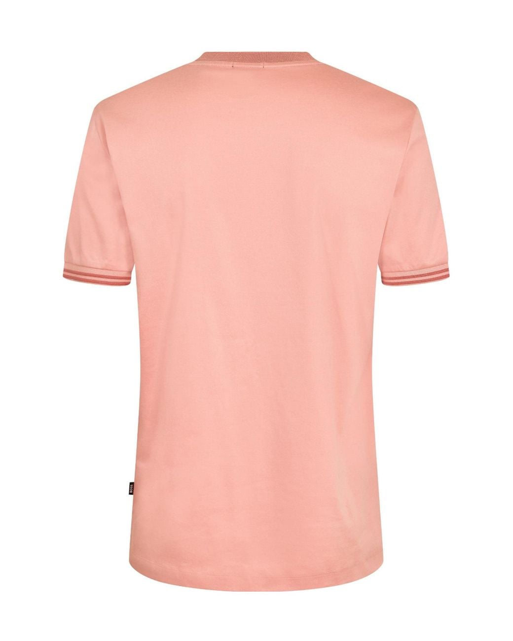 Boss Pink Cotton T-Shirt for men
