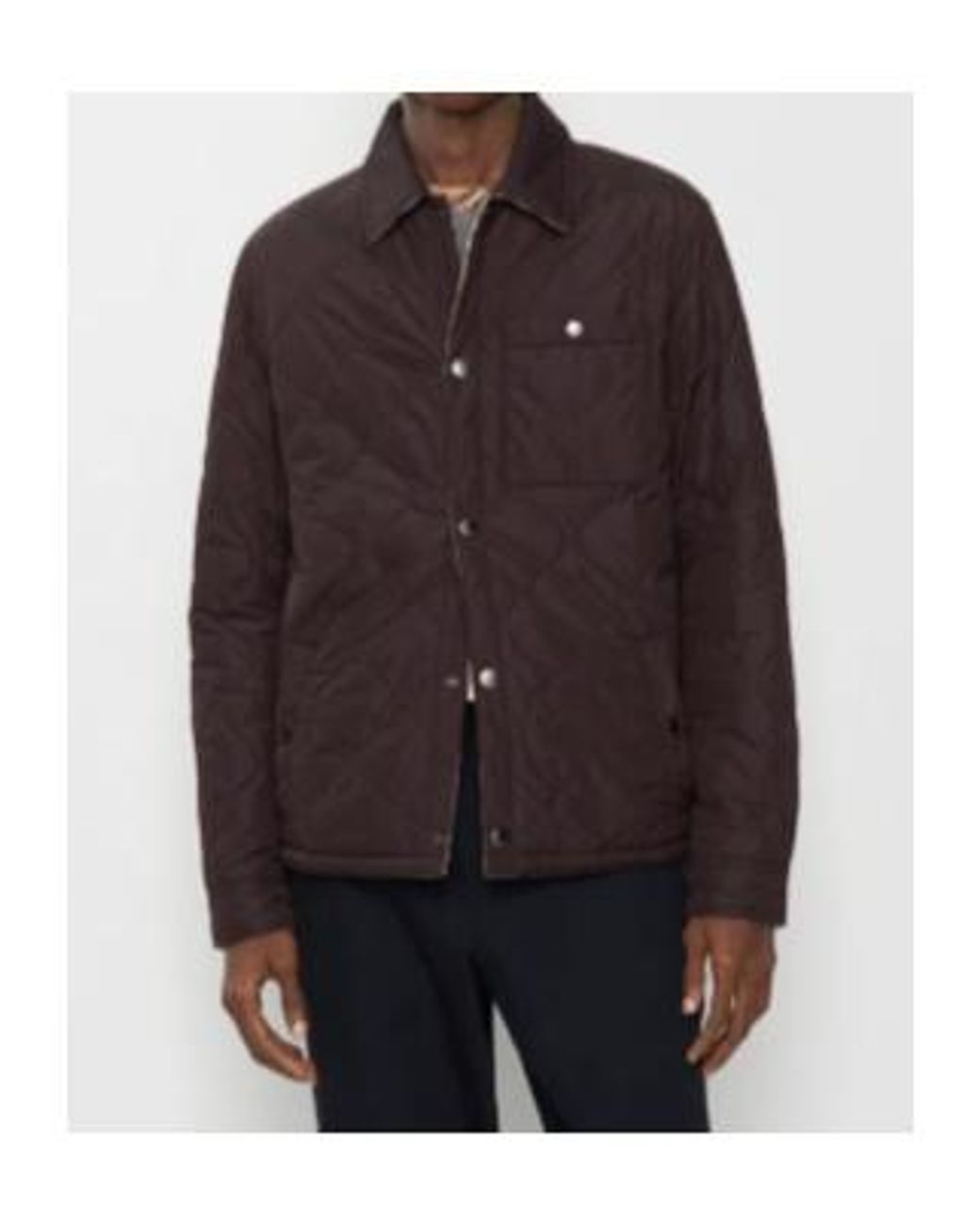 Burberry Black Quilted Button-Fastening Padded Jacket for men