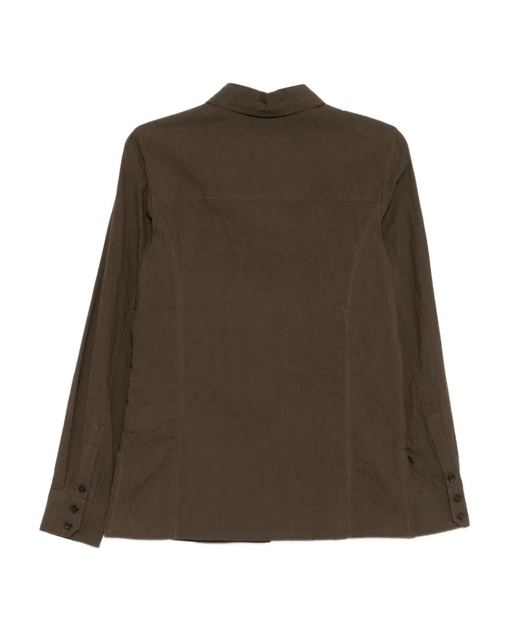 Low Classic Green Crumpled Shirt