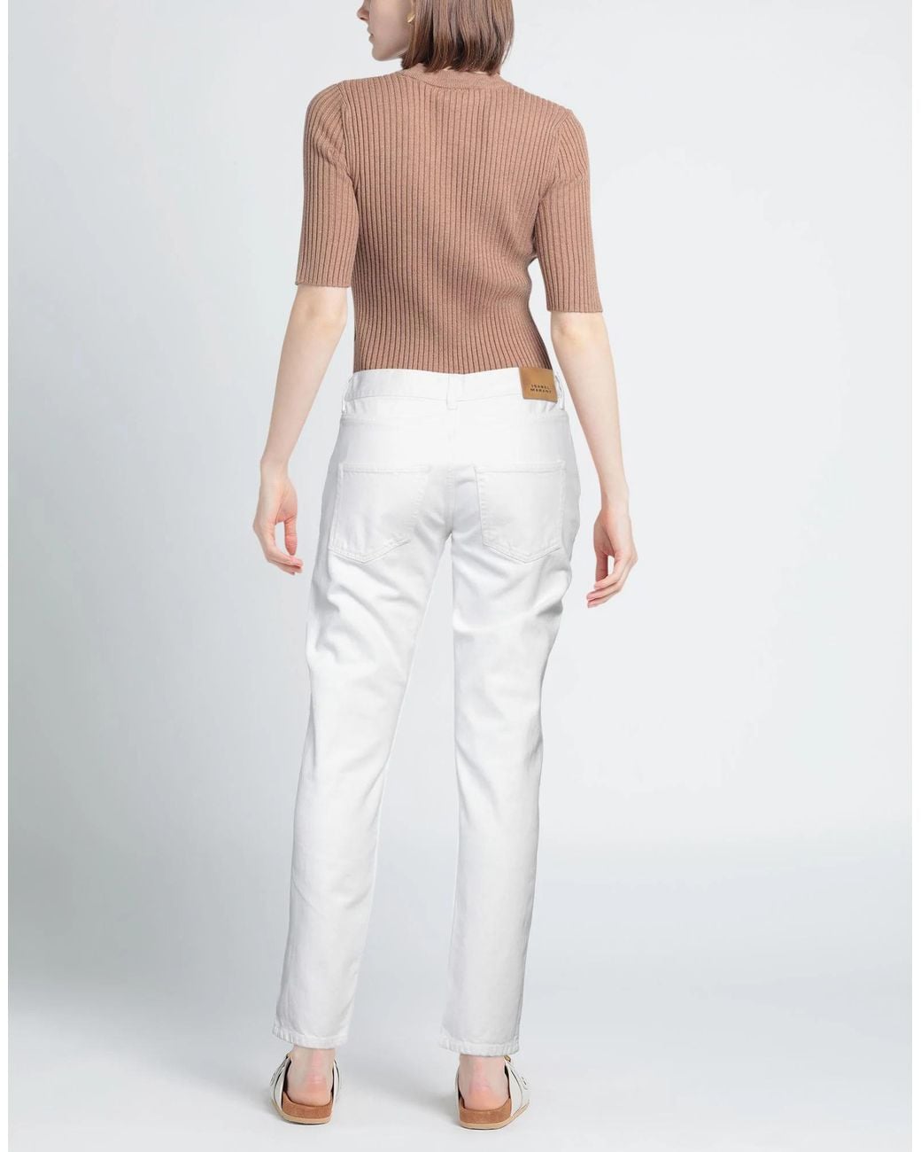 Isabel Marant White Colored Skinny Jeans
