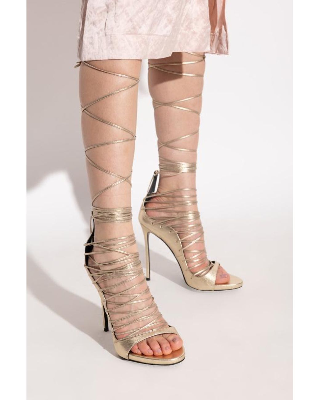 DSquared² Metallic Riri High-Heeled Sandals