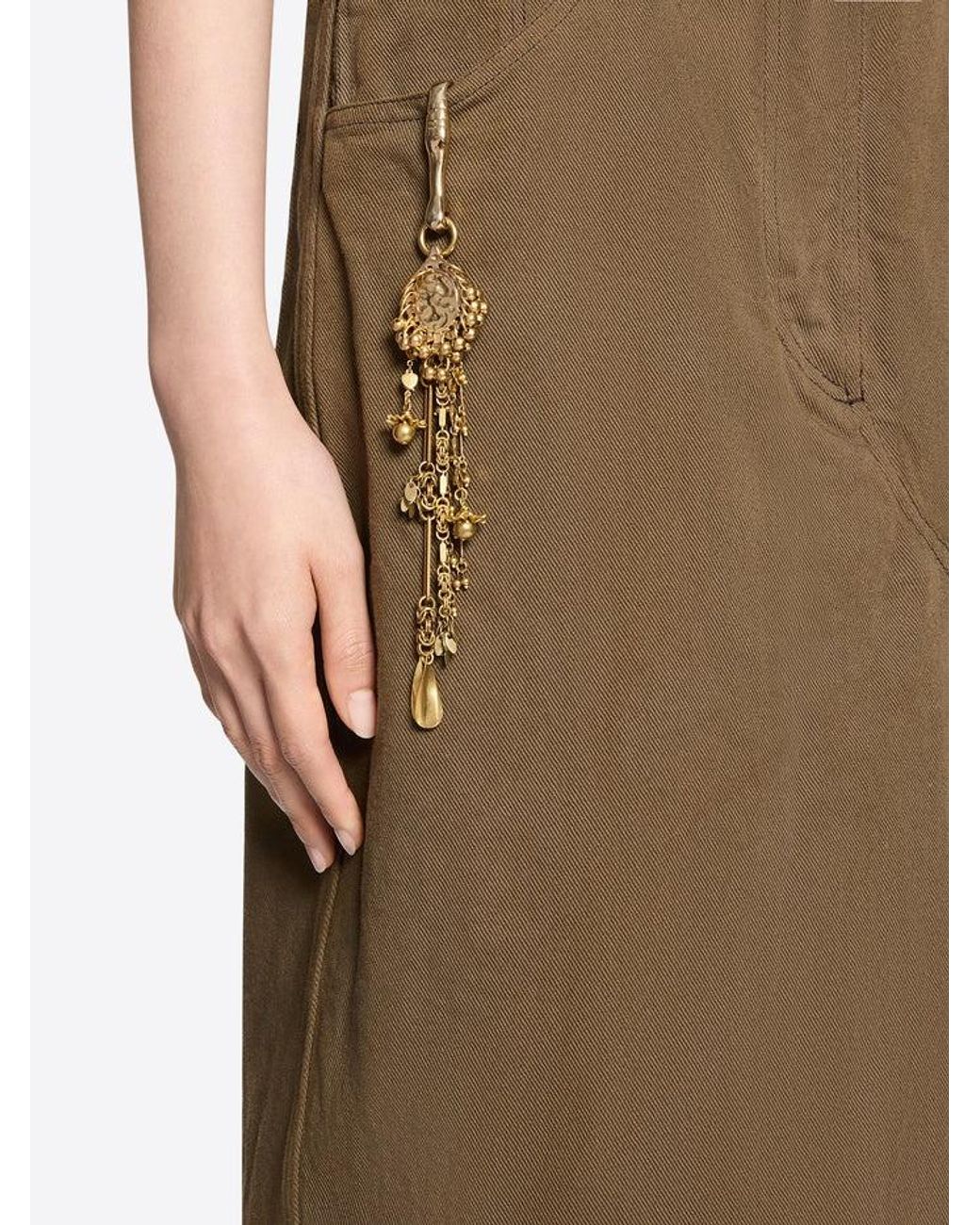 Dries Van Noten White Pendant Bail