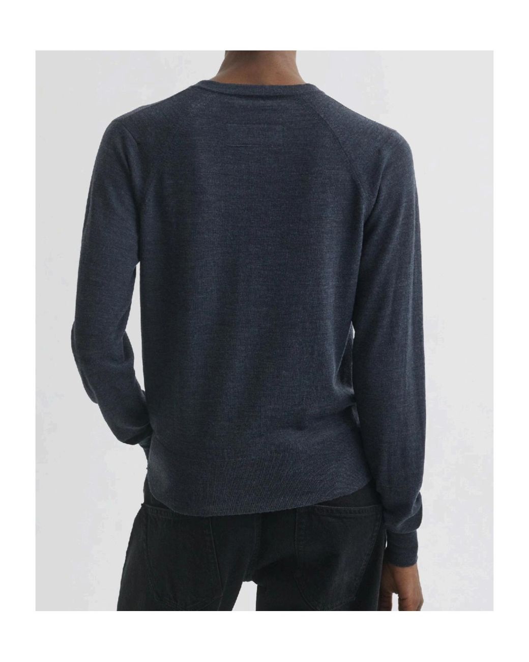 Phoebe Philo Blue V-Neck Wool Sweater