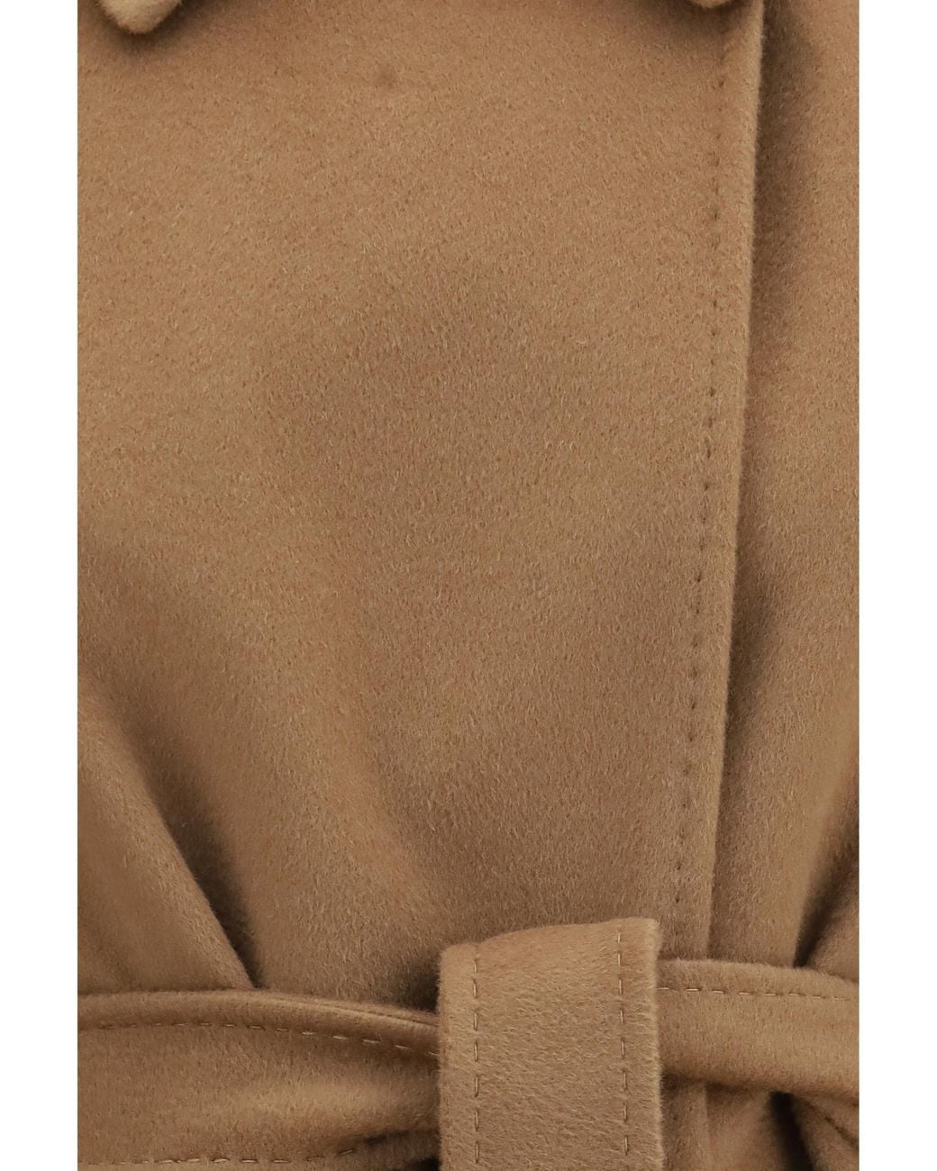 Max Mara Brown Studio Bcollag Belted Long Coat