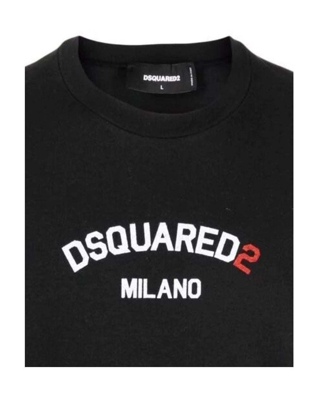 DSquared² Black Short-Sleeved T-Shirt for men