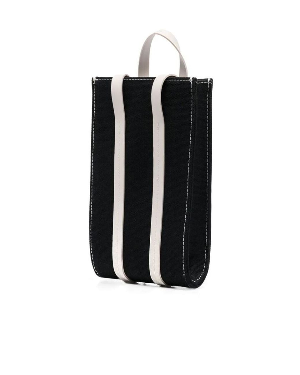 Sunnei Black Logo Printed Lanyard Pouch for men