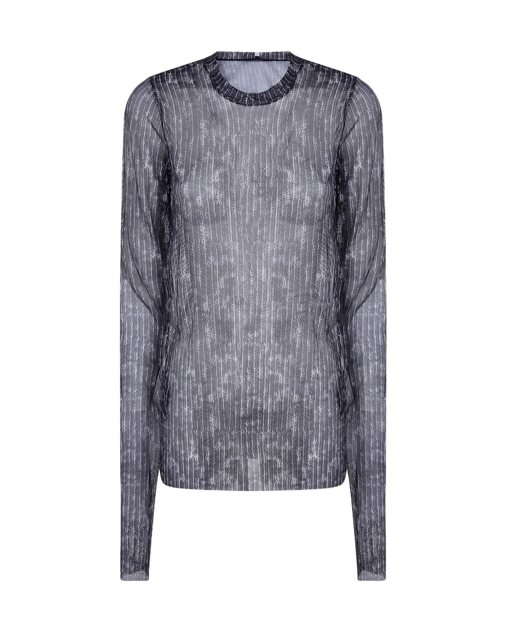 Maria Calderara Blue Long-Sleeve T-Shirt