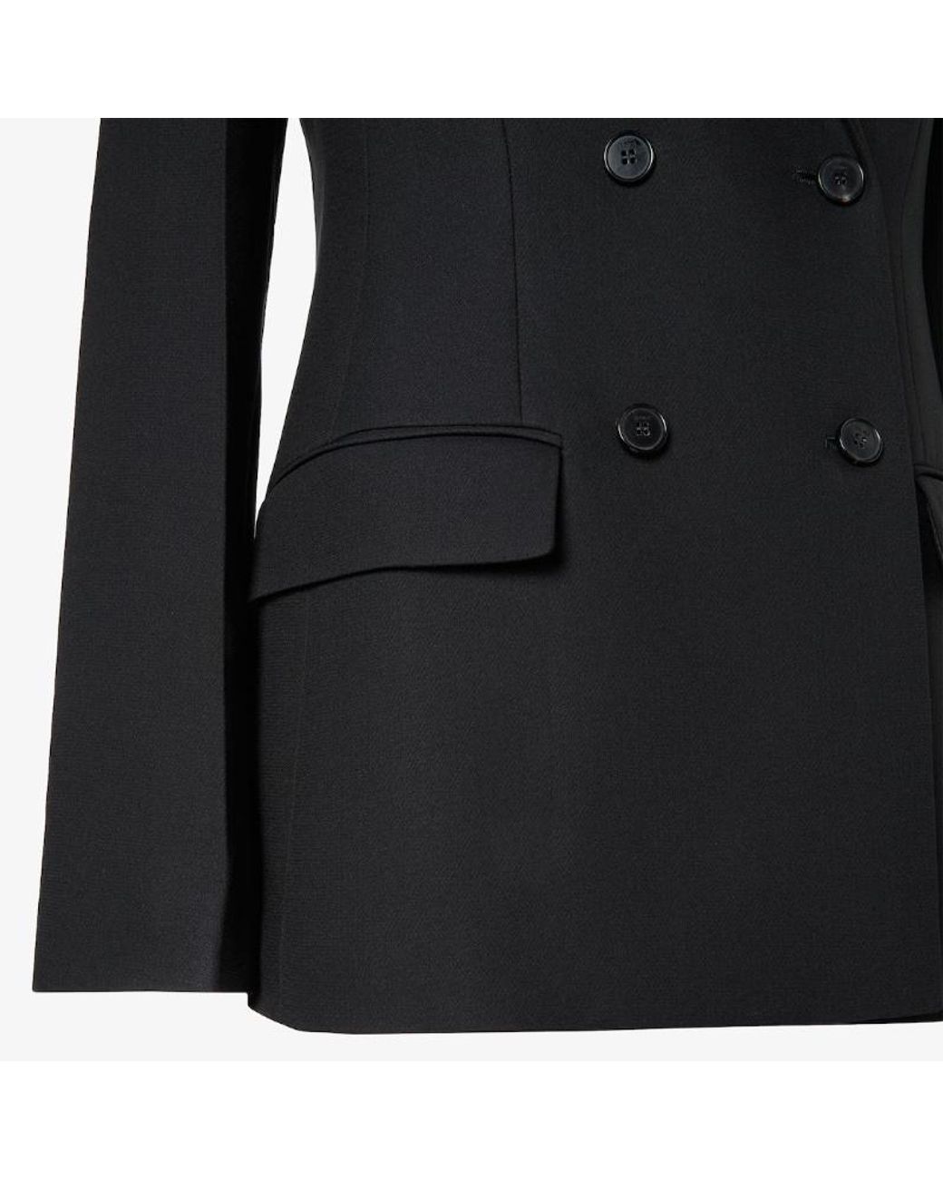 Fendi Black Double-Breasted Tailored Blazer