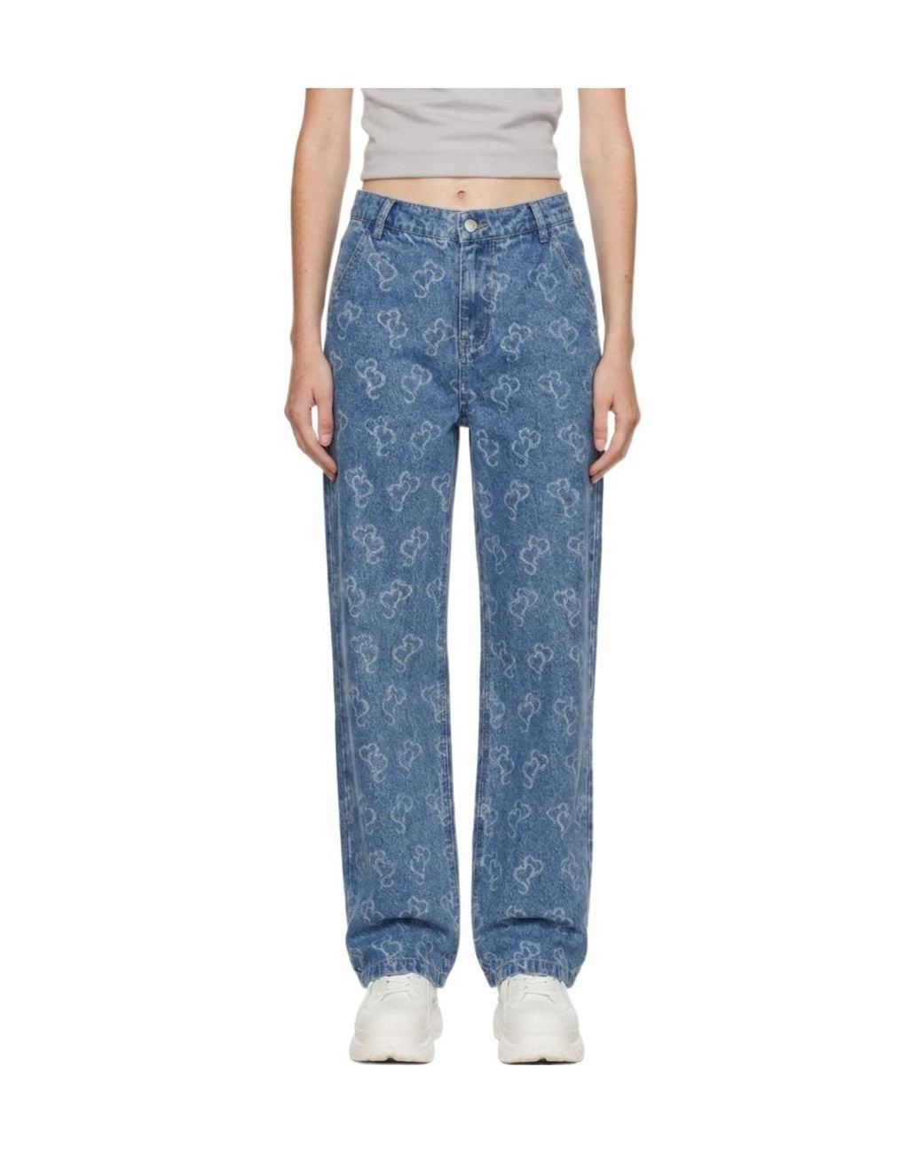 Marissa Chiara Blue Belt Loop Jeans