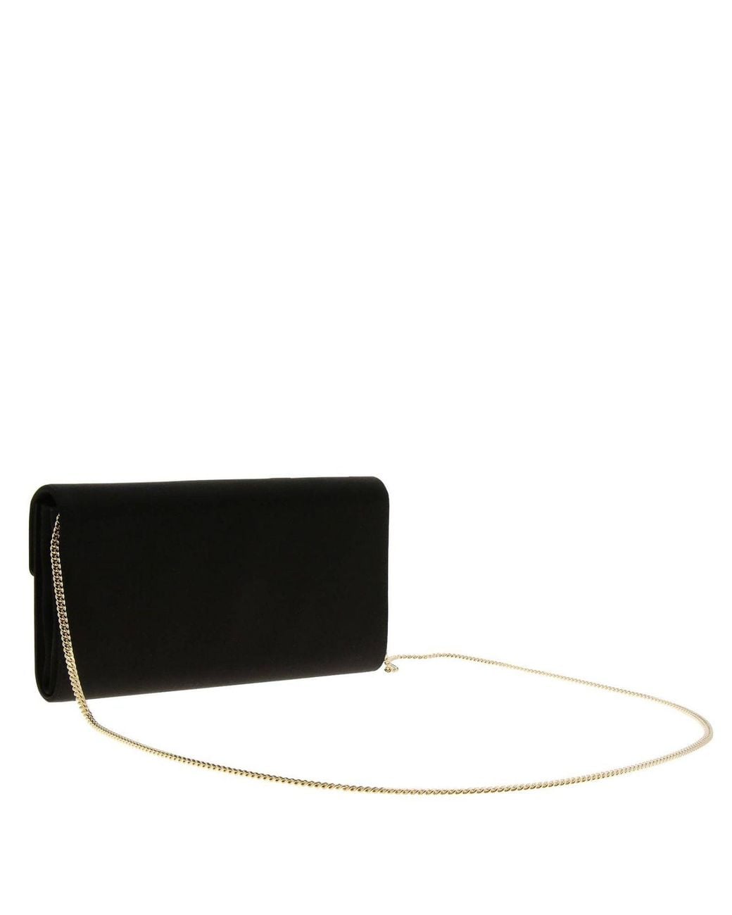 Roger Vivier Black Chain-Linked Clutch Bag