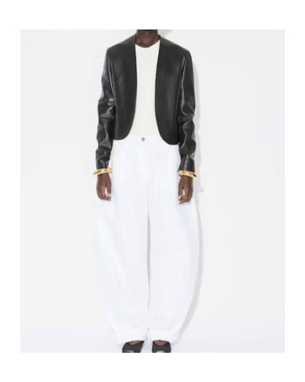Alaïa Black Long Sleeve Leather Jacket