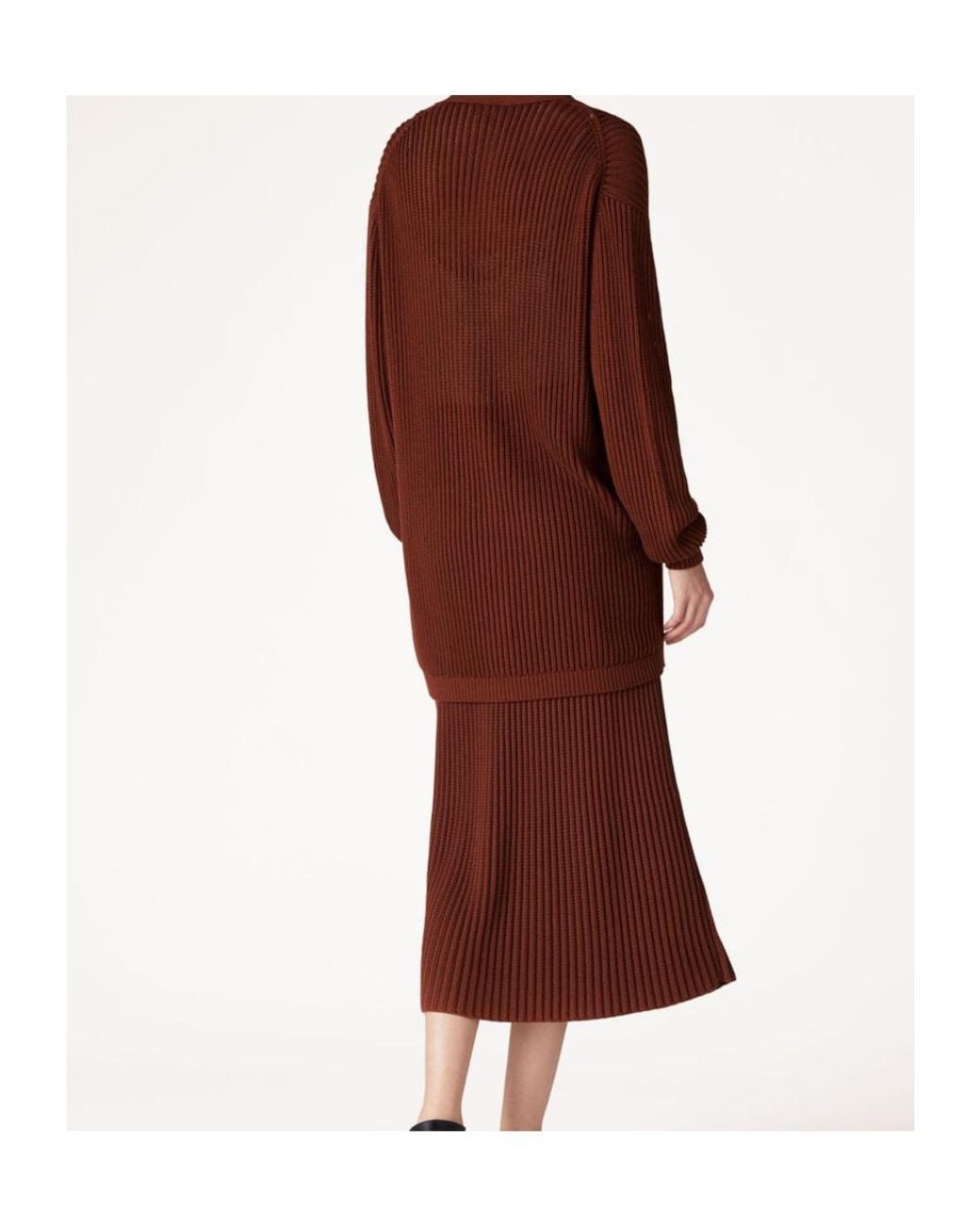 Loro Piana Brown Buttoned V-Neck Cardigan