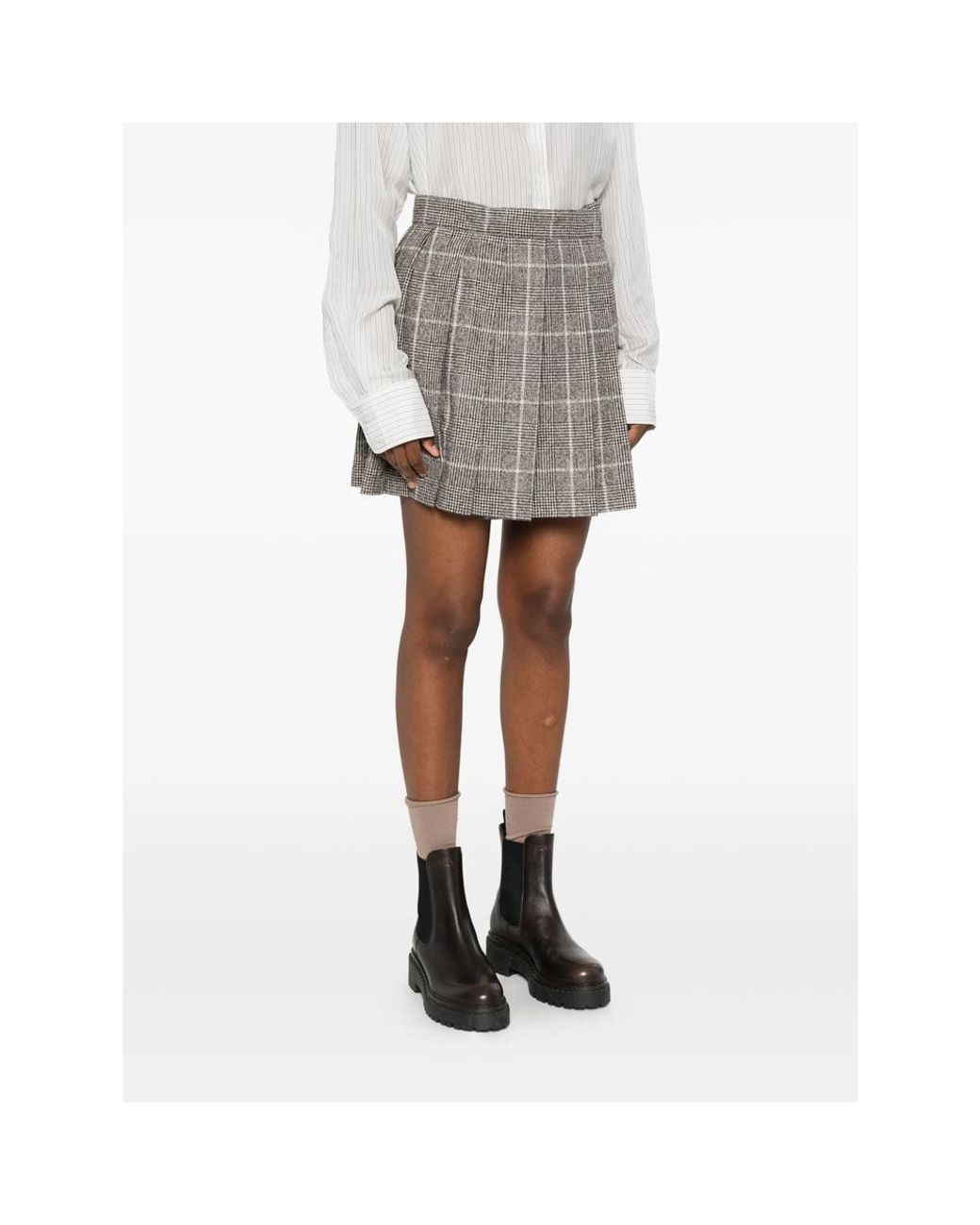 Brunello Cucinelli Gray Skirts