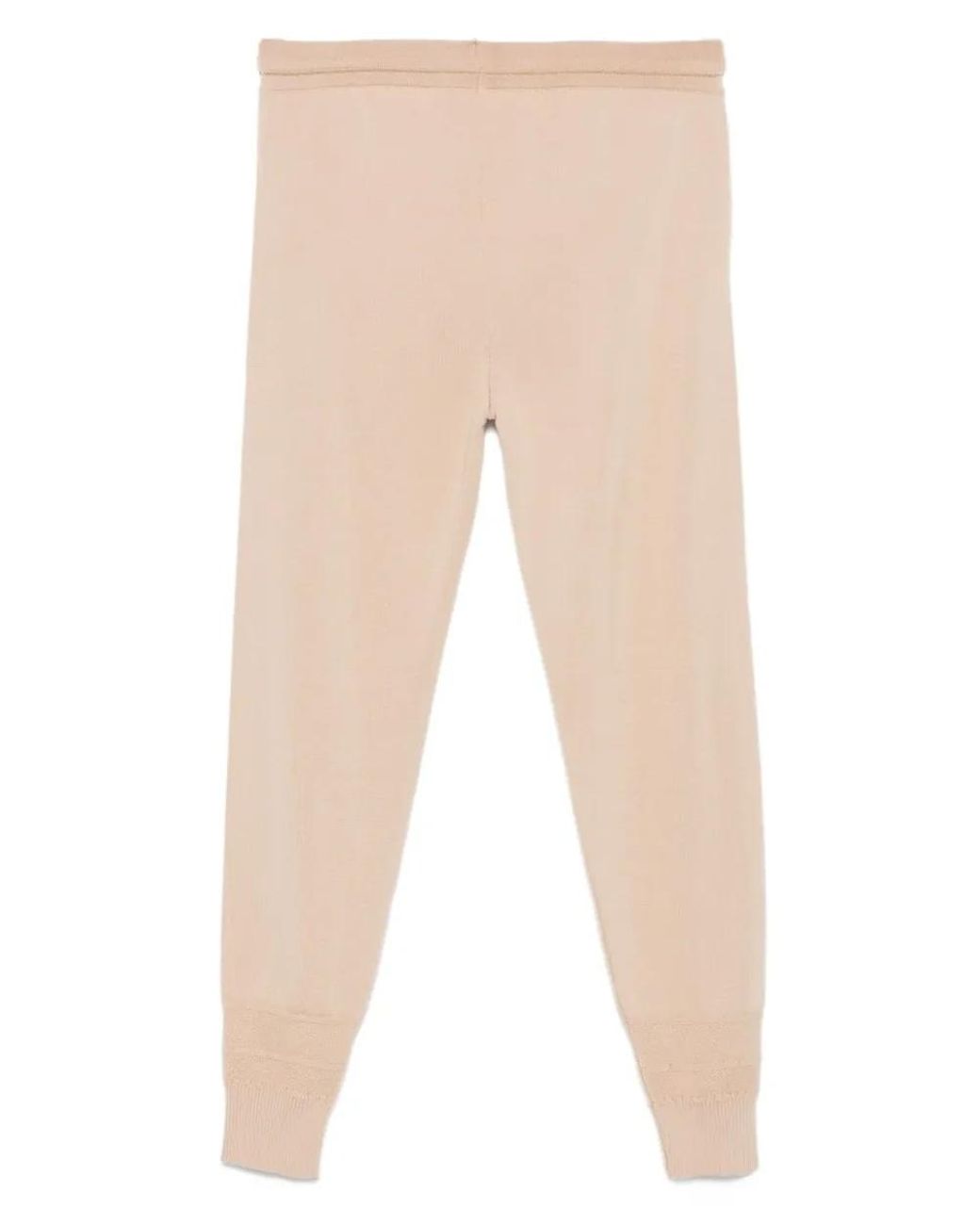 Eleventy Natural Drawstring Cuffed Track Pants