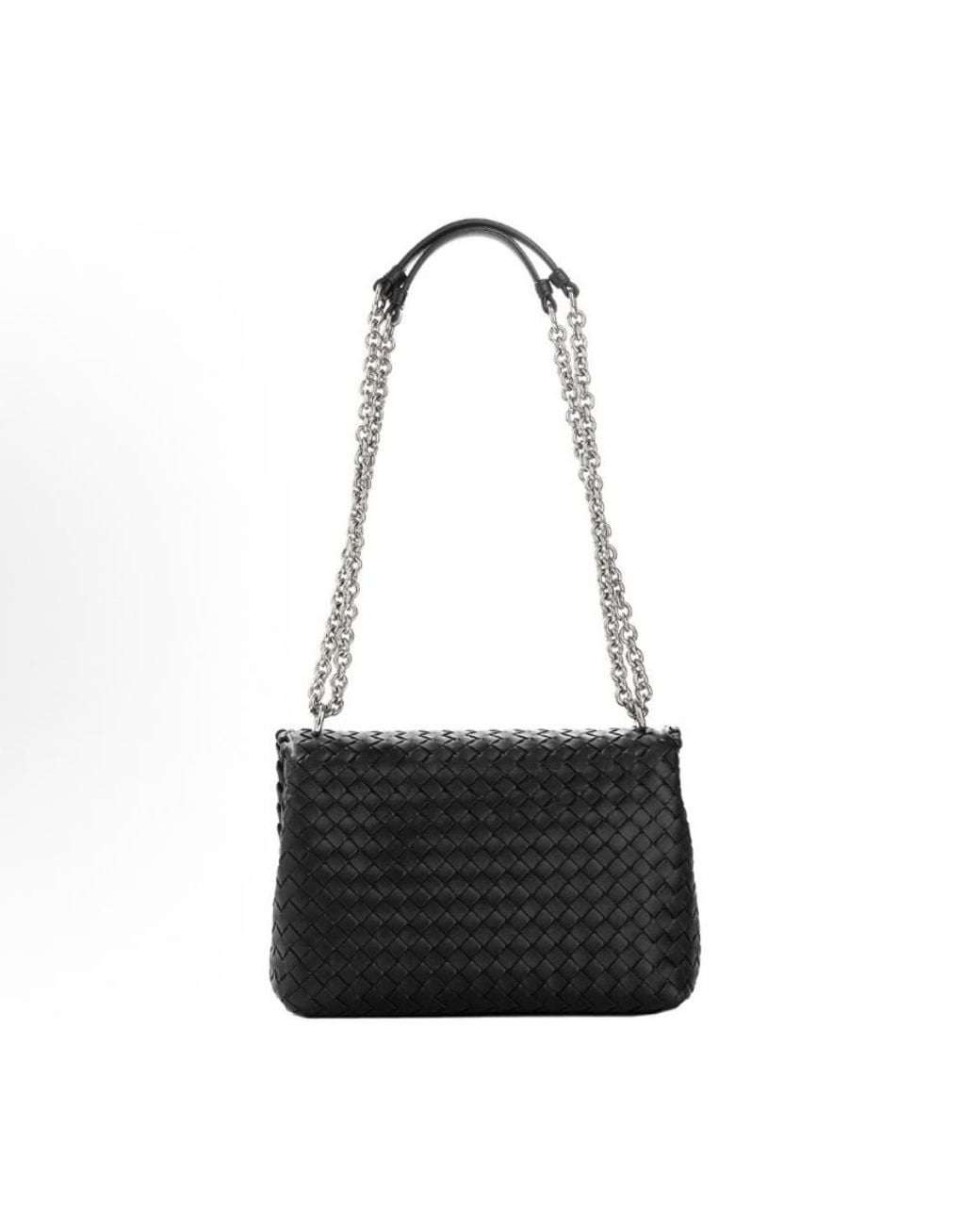 Bottega Veneta Black Flap Shoulder Bag