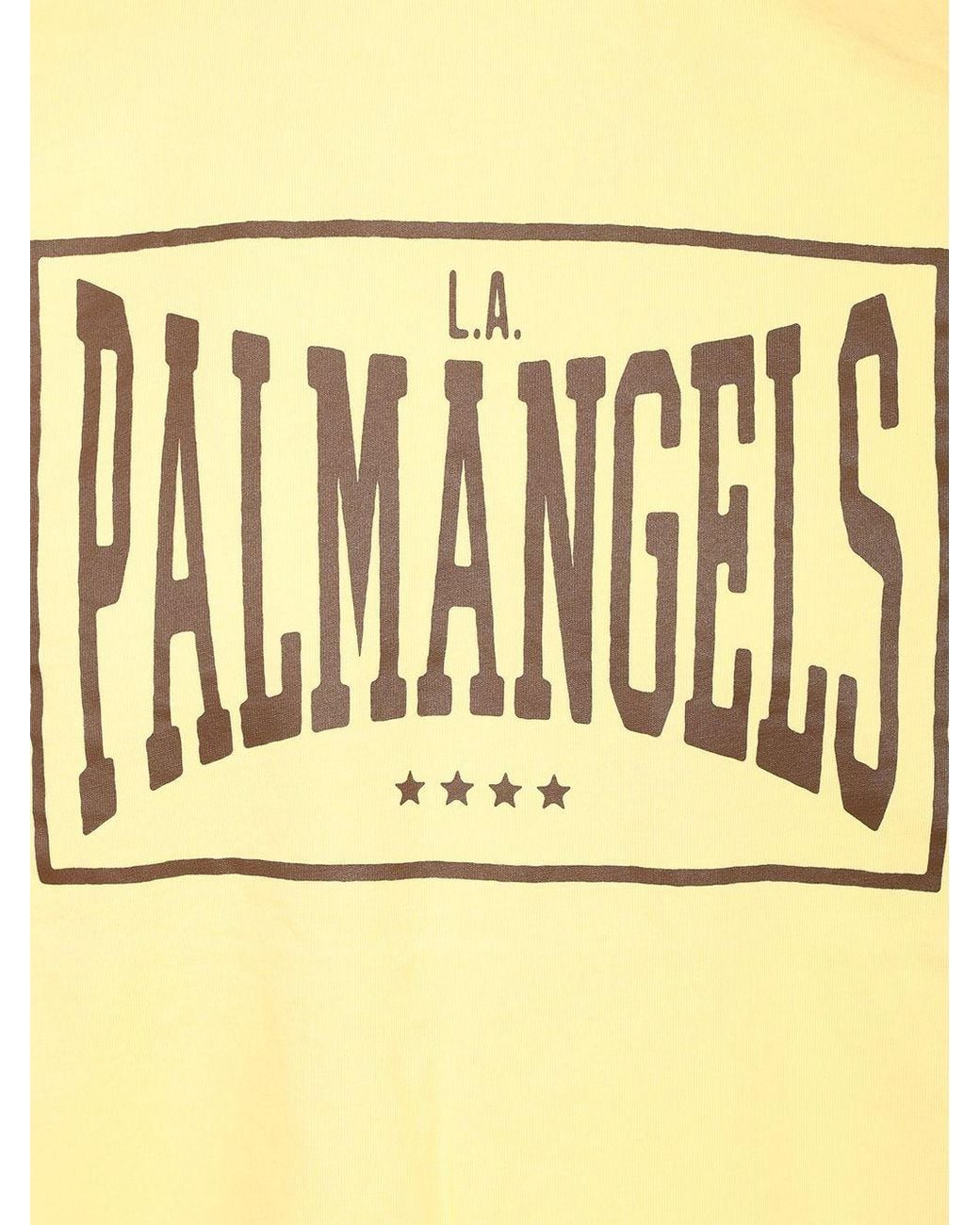 Palm Angels Yellow Short-Sleeved T-Shirt for men