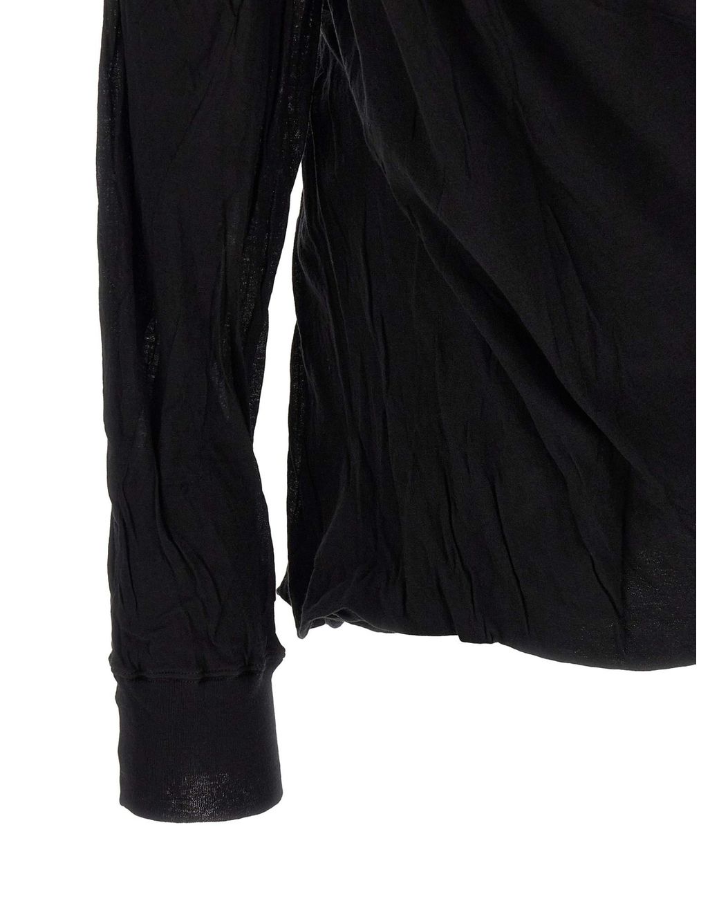 Rick Owens Black Jumbo Double Ls T' T-Shirt for men