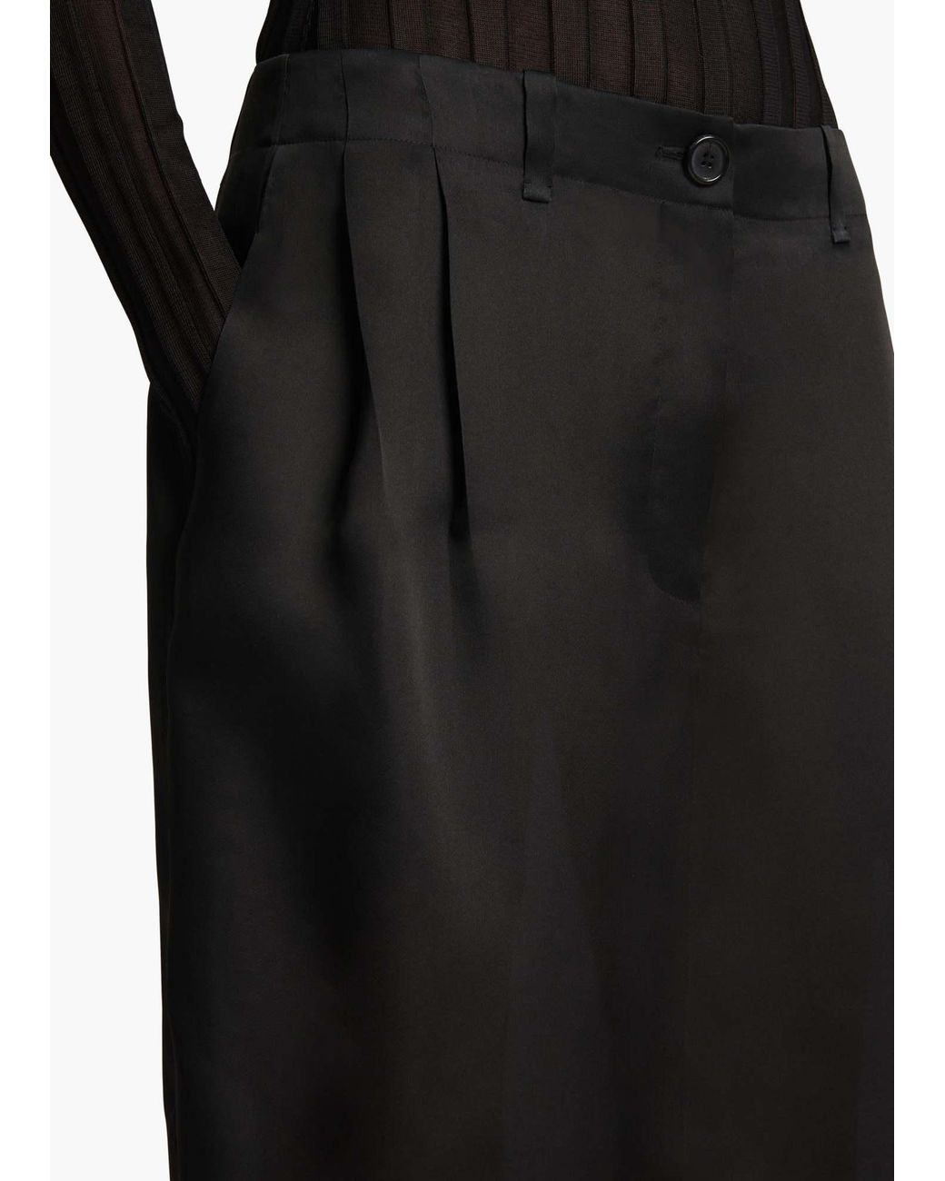 Khaite Black Lucian Skirt