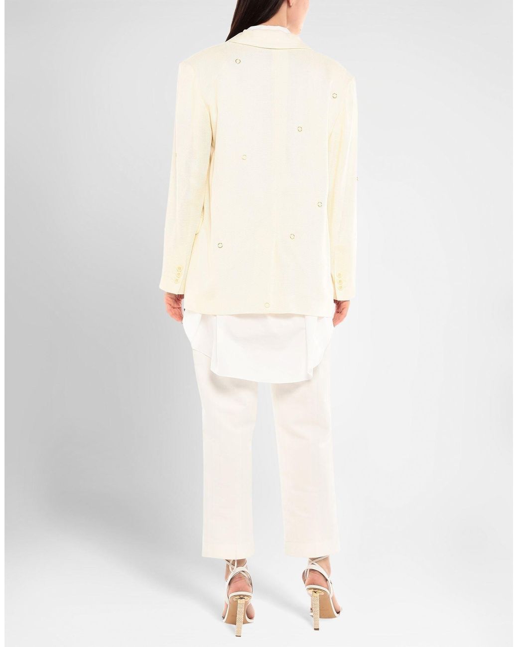 Jacquemus White Long Sleeves Blazer