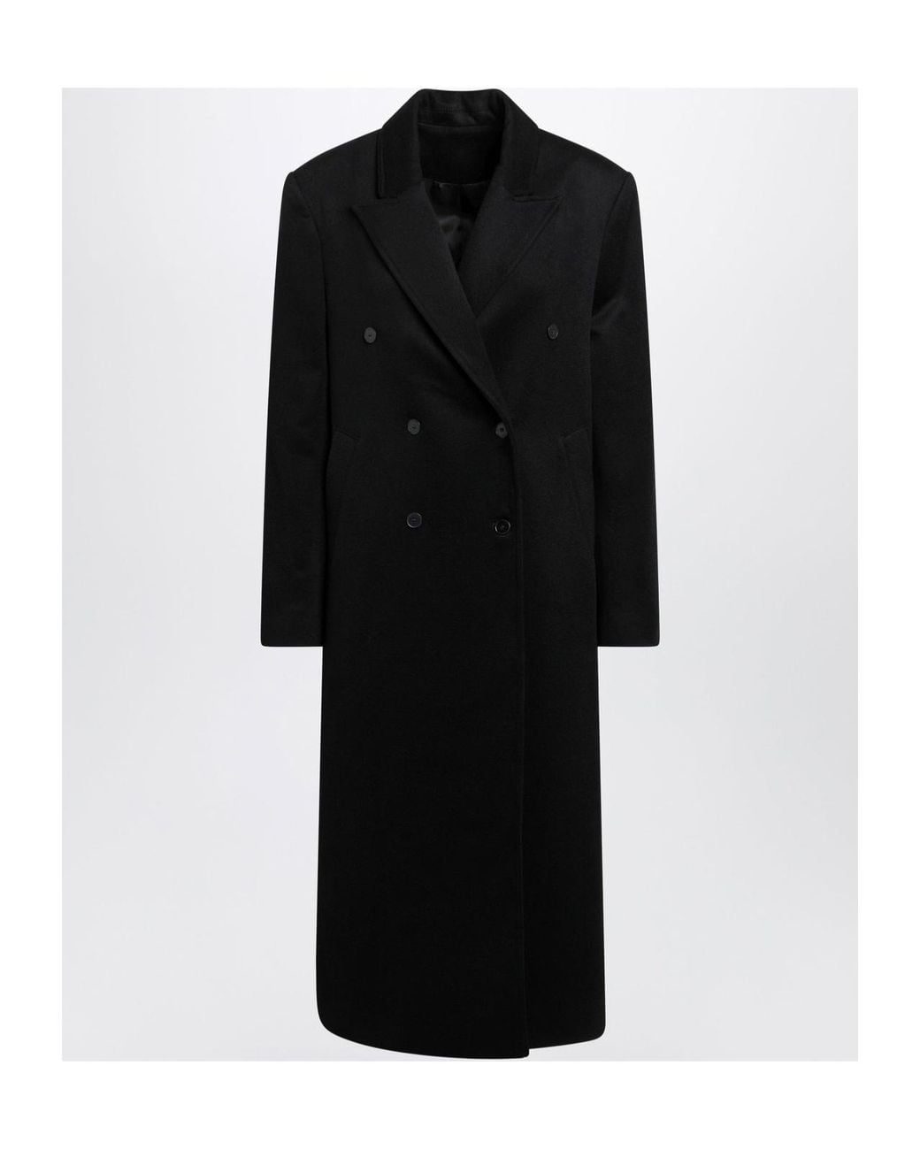 Loulou de Saison Black Double-Breasted Coat
