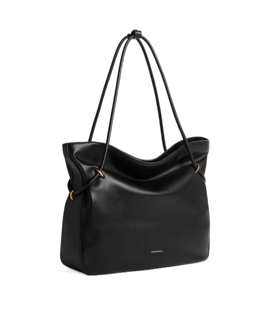 Coccinelle Black Medium Lizzie Leather Shoulder Bag