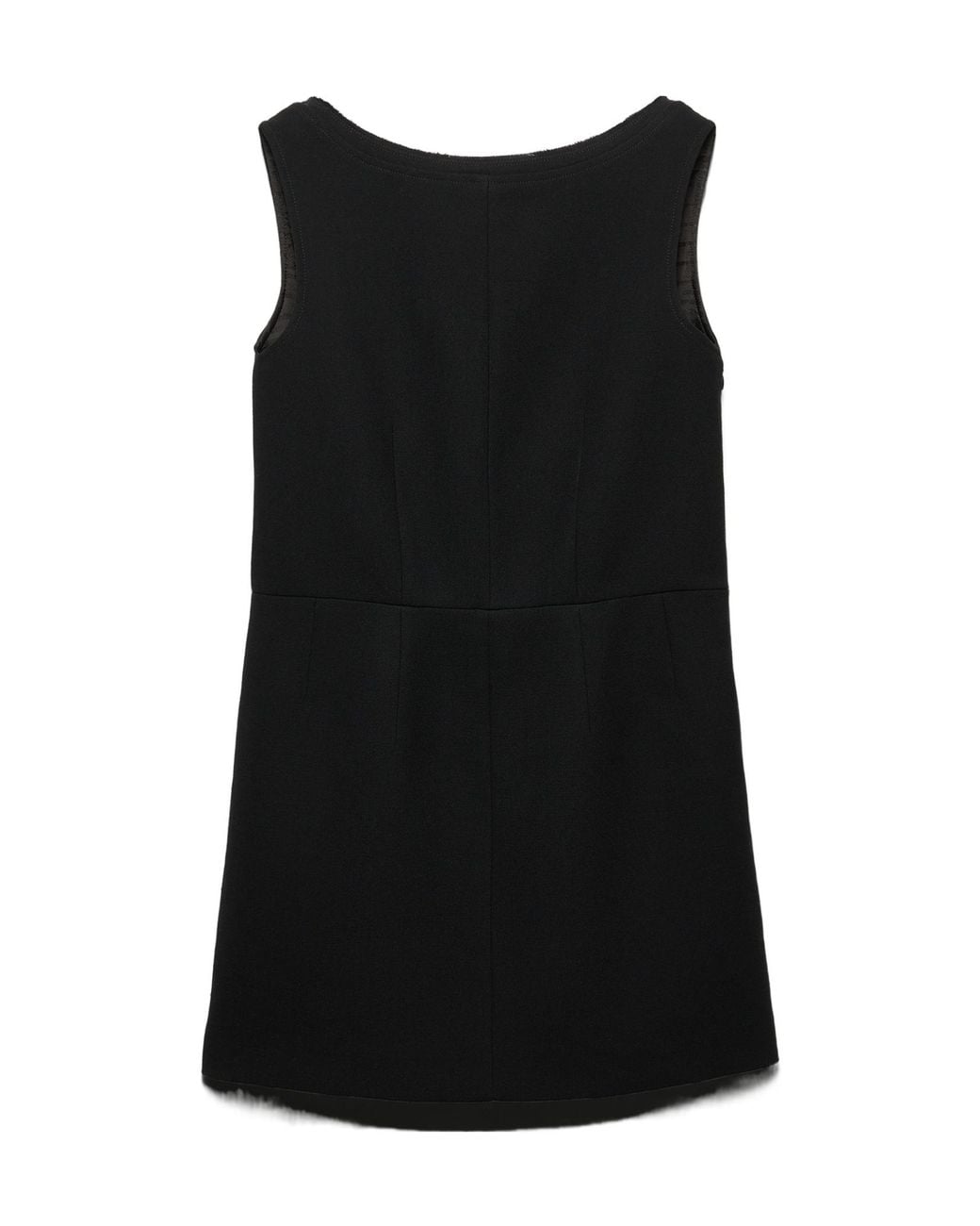 Prada Black Crewneck Sleeveless Dress