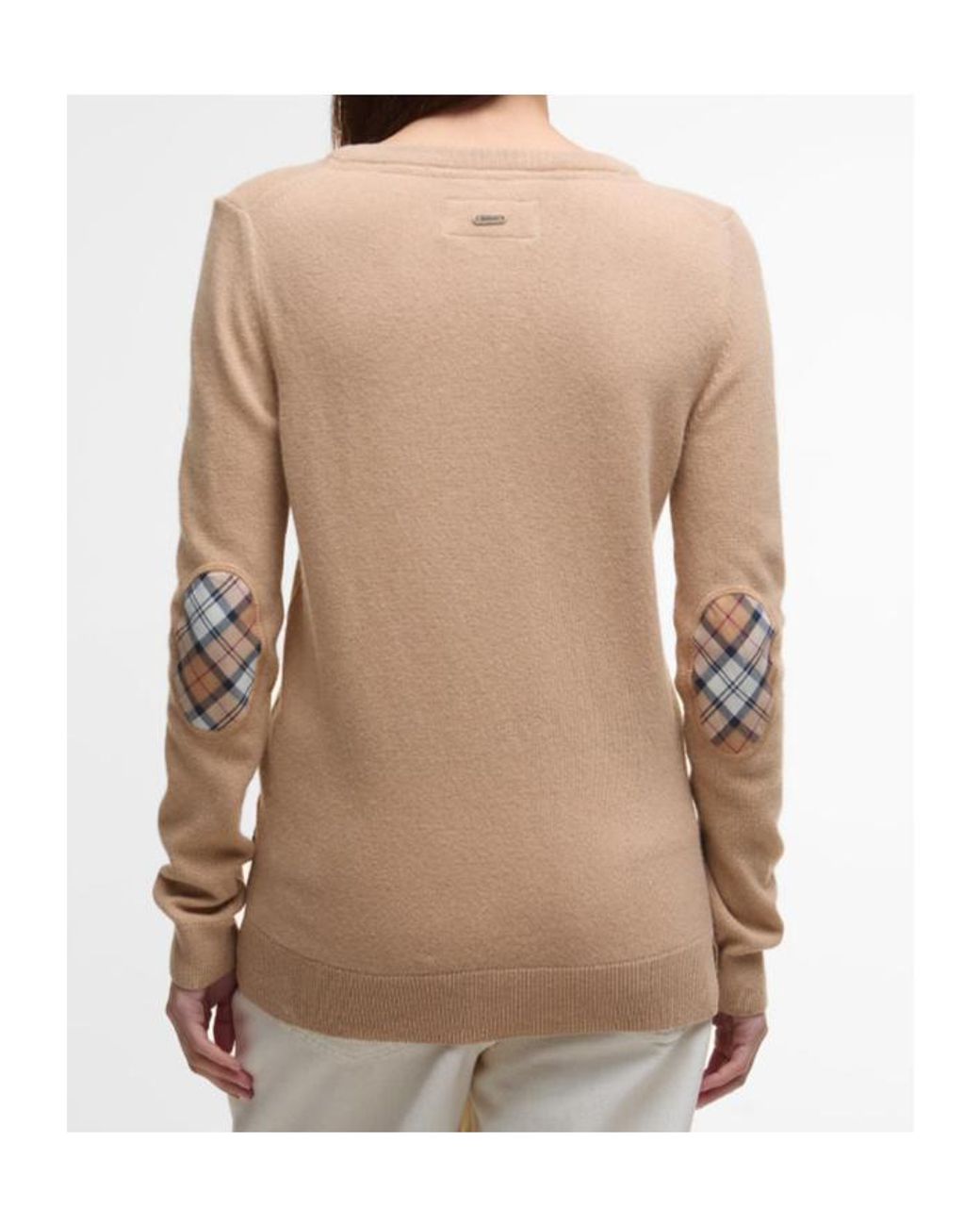 Barbour Natural Patch-Detailed Crewneck Jumper