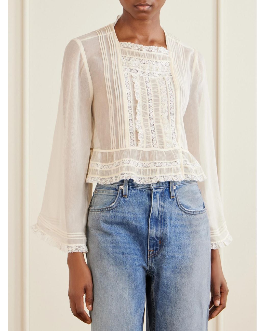 Doen White Lightweight Silk Shirt