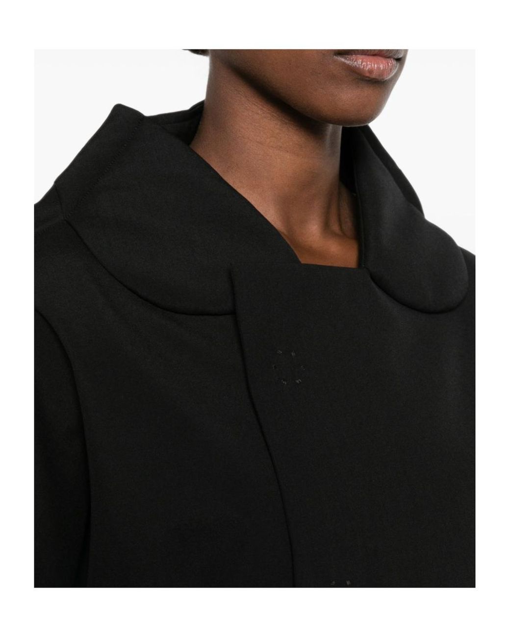 Comme des Garçons Black Comme Des Garçons Comme Des Garçons Cropped Balloon Sleeved Jacket