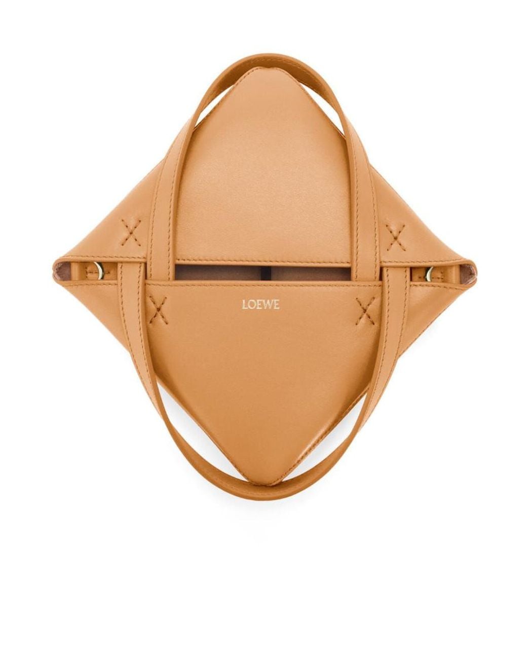 Loewe White Mini Puzzle Fold Tote Bag