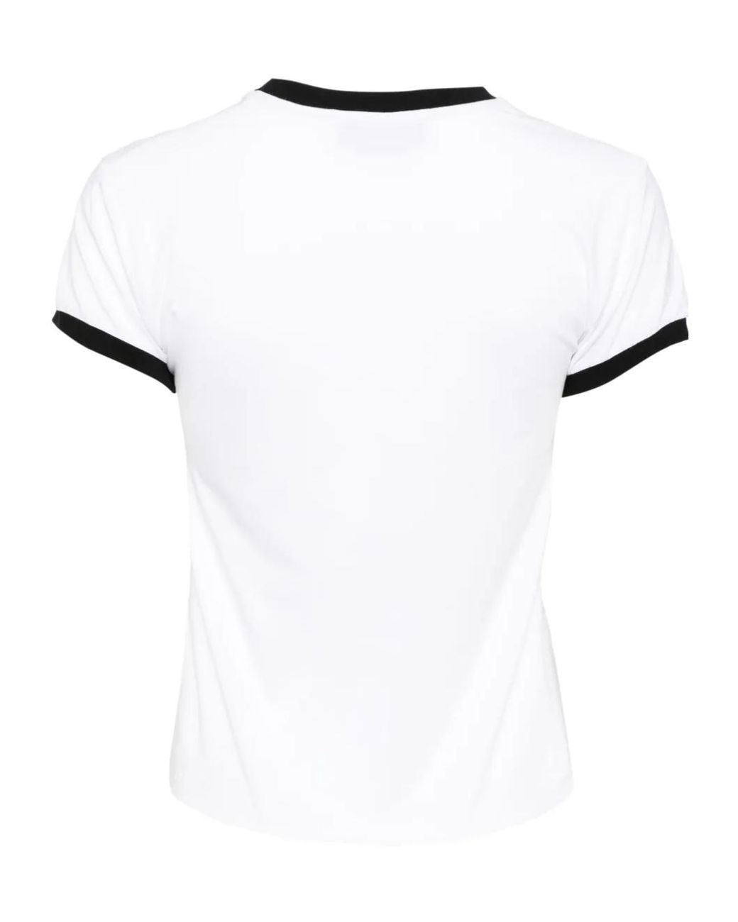MSGM White Logo-Print T-Shirt
