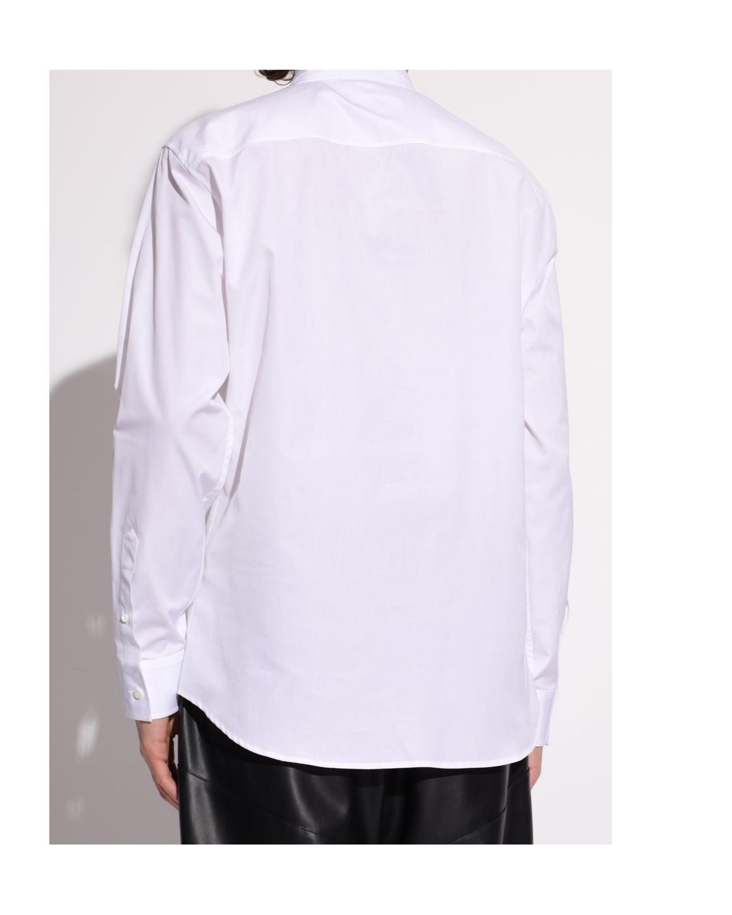 DSquared² White Logo Printed Buttoned Shirt for men