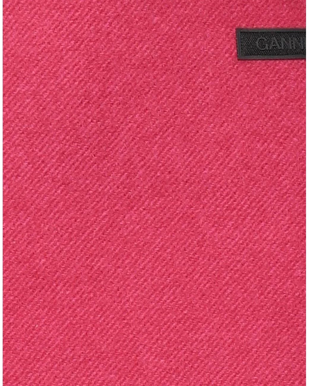 Ganni Pink Brand Logo Skirt