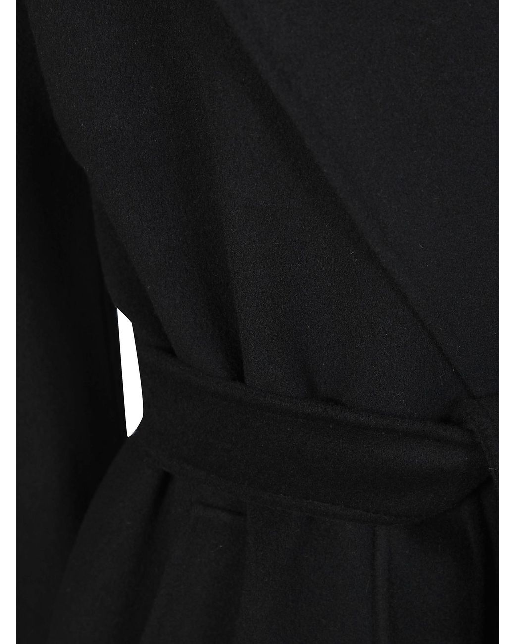 Weekend by Maxmara Black Civada Belted Coat