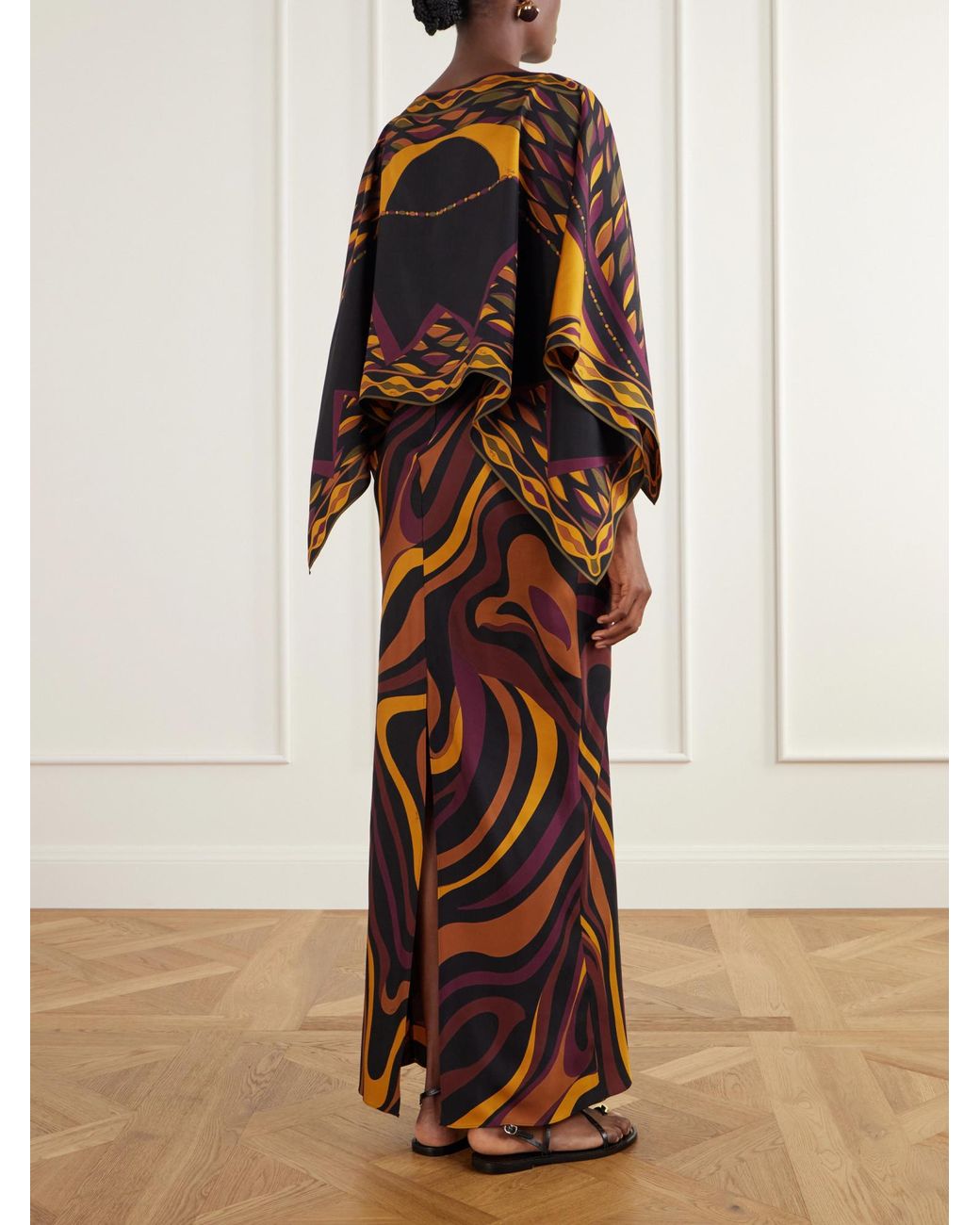 Emilio Pucci Multicolor Printed Silk Dress