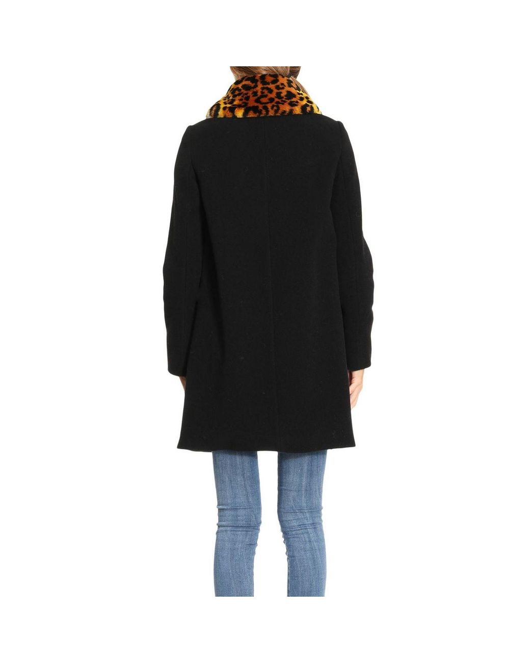 Moschino Black Long-Sleeved Coat