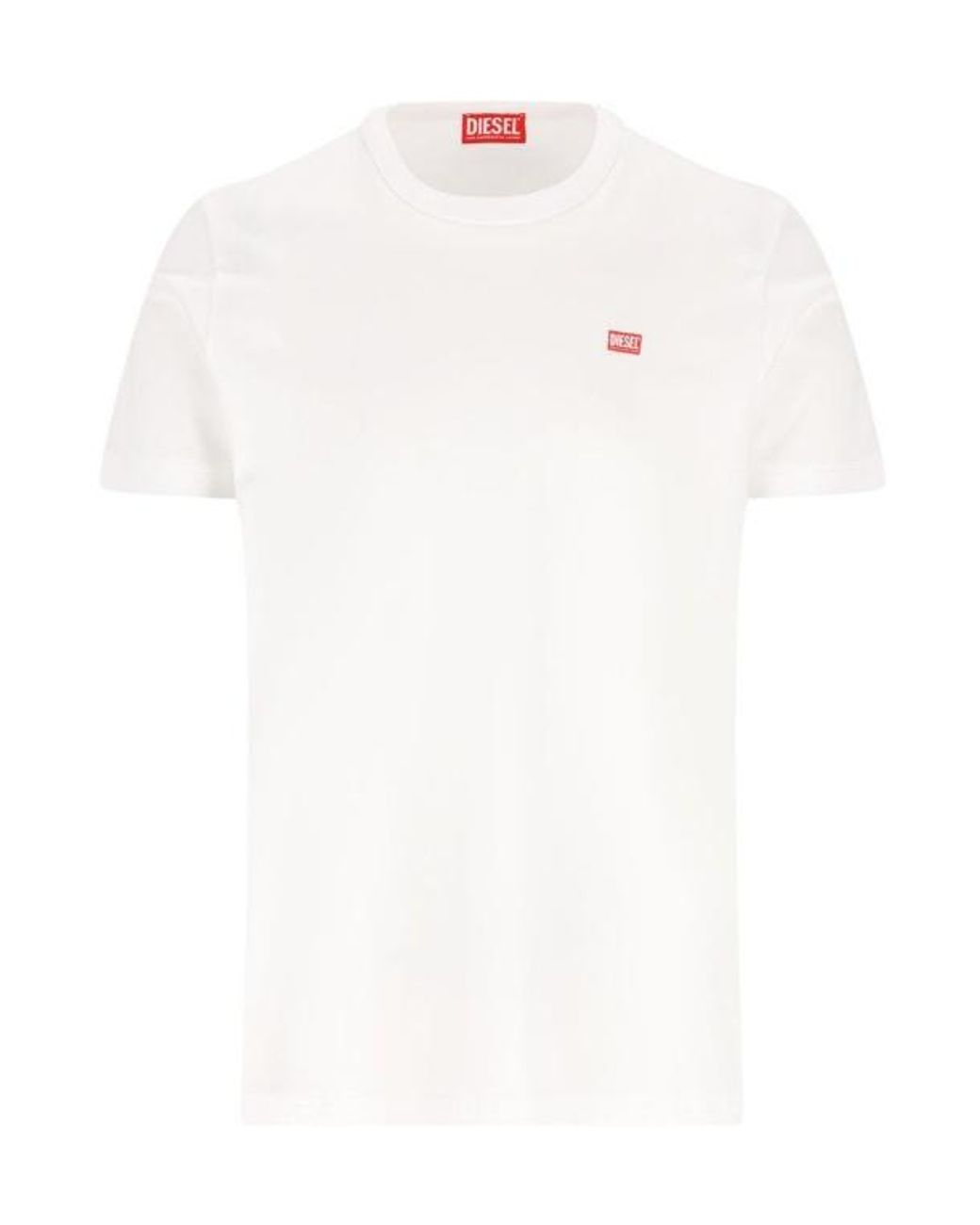 DIESEL White T-Angie-Od Crewneck T-Shirt for men