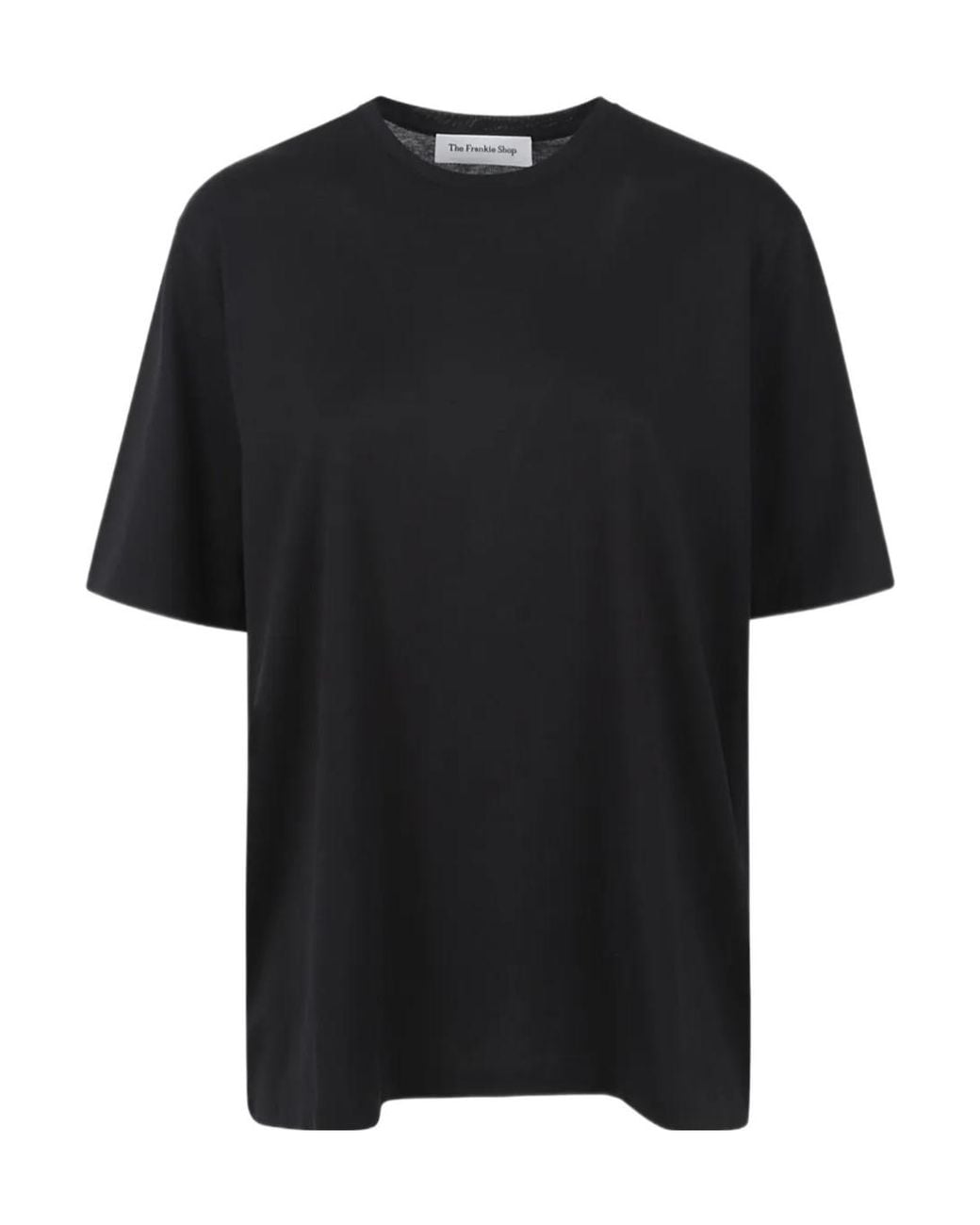 Frankie Shop Black Harper Cotton T-Shirt