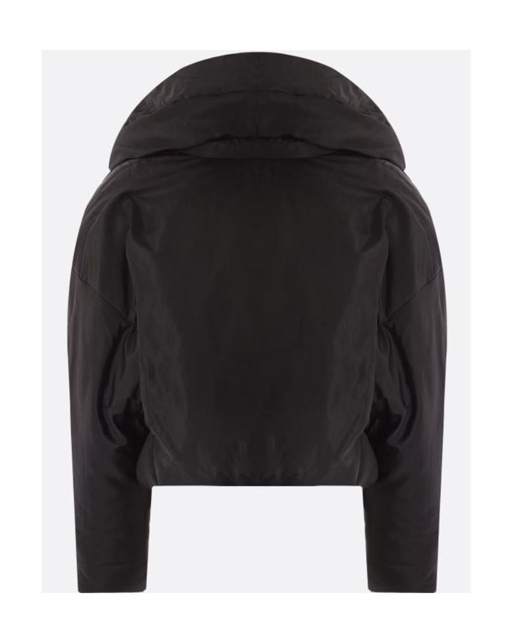 Saint Laurent Black Cropped Puffer Jacket