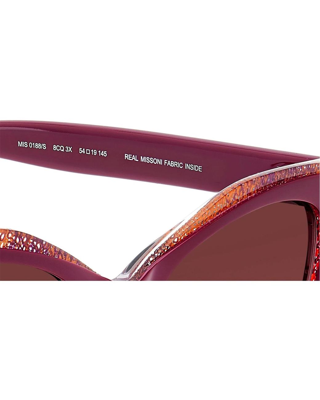 Missoni Purple Logo Detail Sunglasses