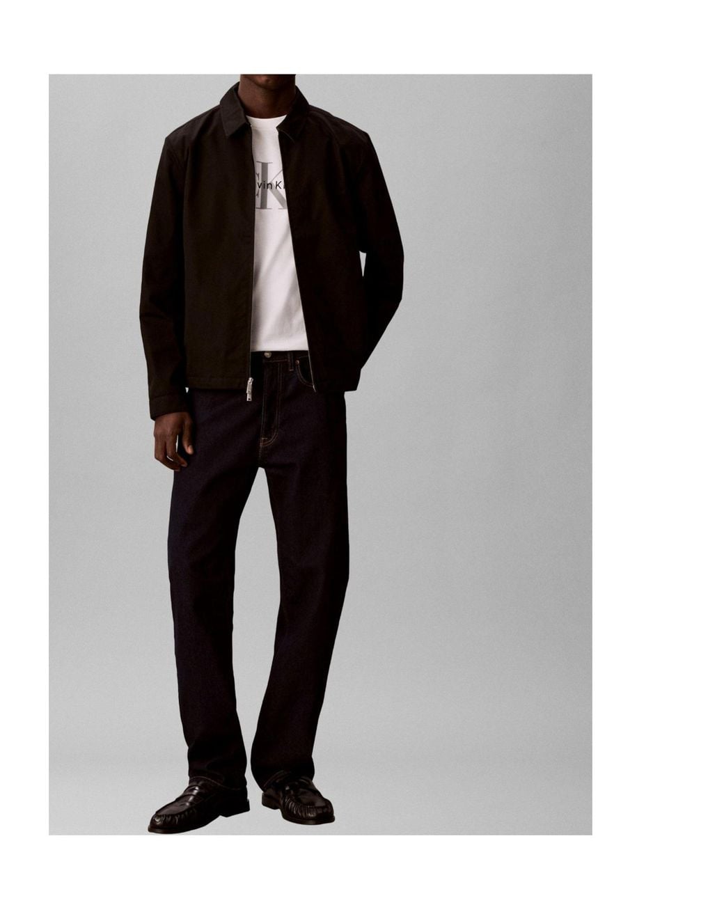 Calvin Klein Black Simple Jacket for men