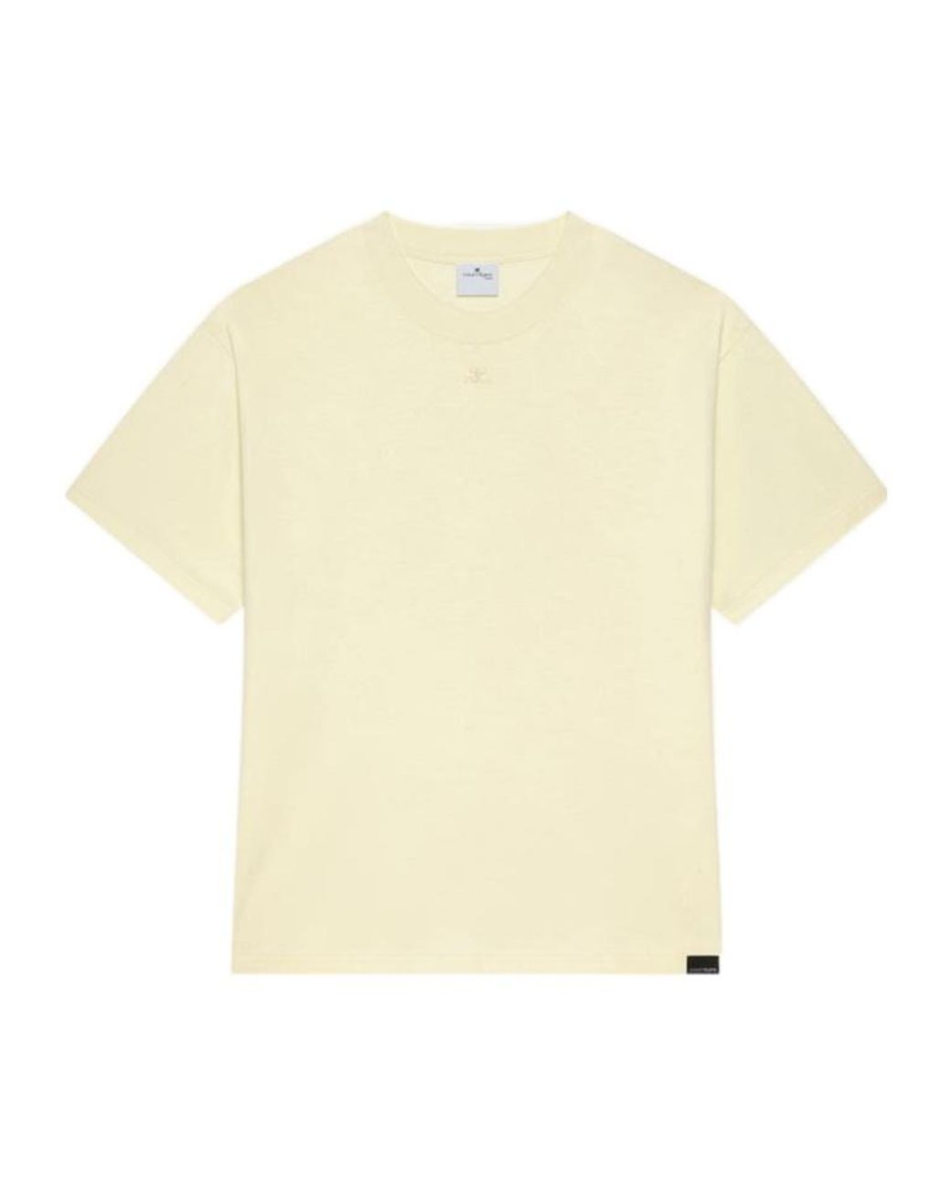 Courreges White Courrèges Ac-Logo Crewneck T-Shirt for men