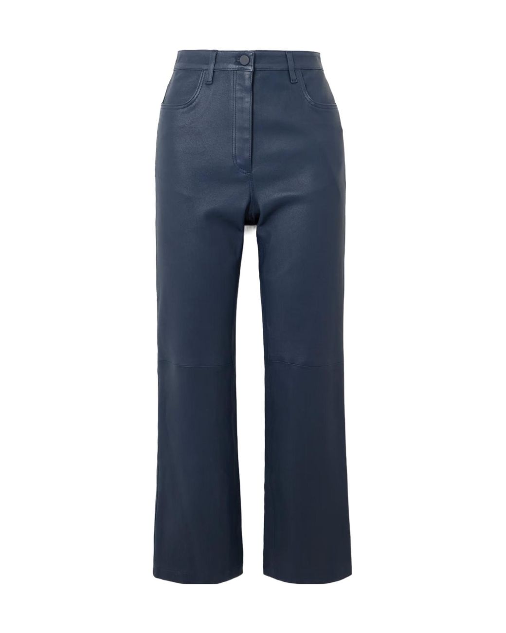 Joseph Blue Duke Leather Casual Pants